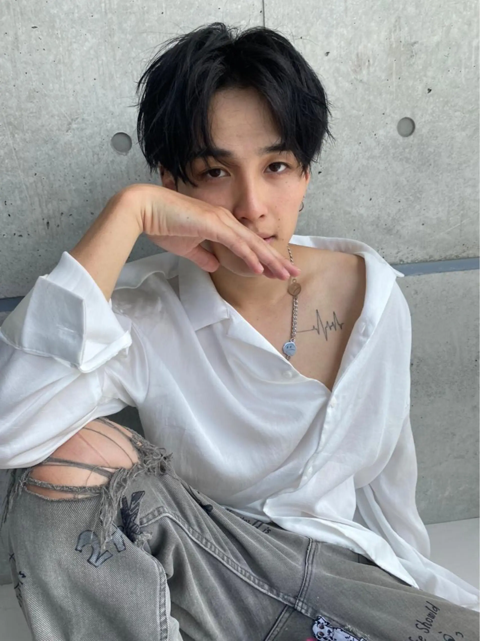 ミディアム パーマ メンズ メンズ特化美容師 aiのその他イメージ