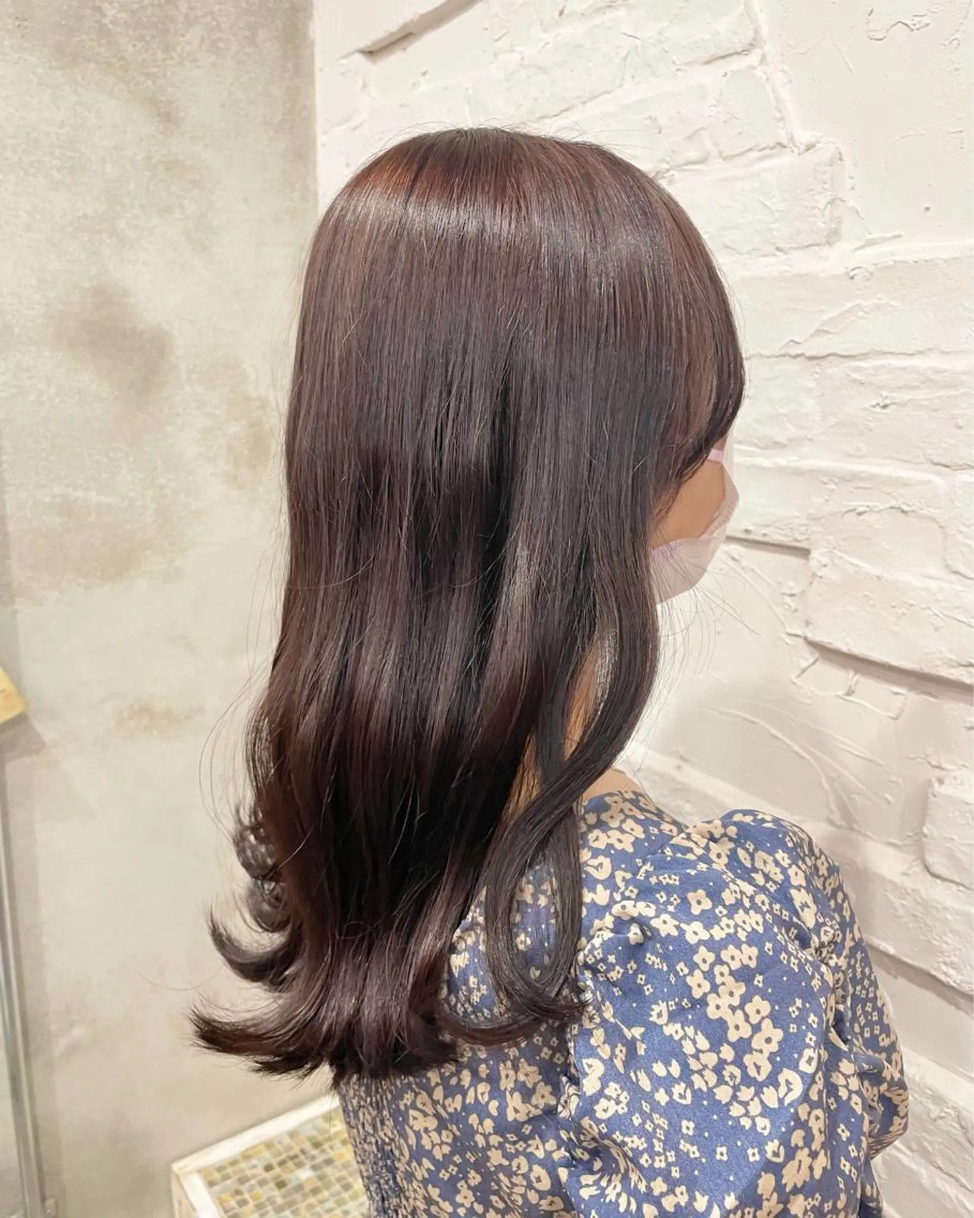 セミロング カラー ヘアアレンジ カット ヘアカラー トリートメント 【ピンク/韓国ヘア/ ヘアセット】亜海のヘアスタイル