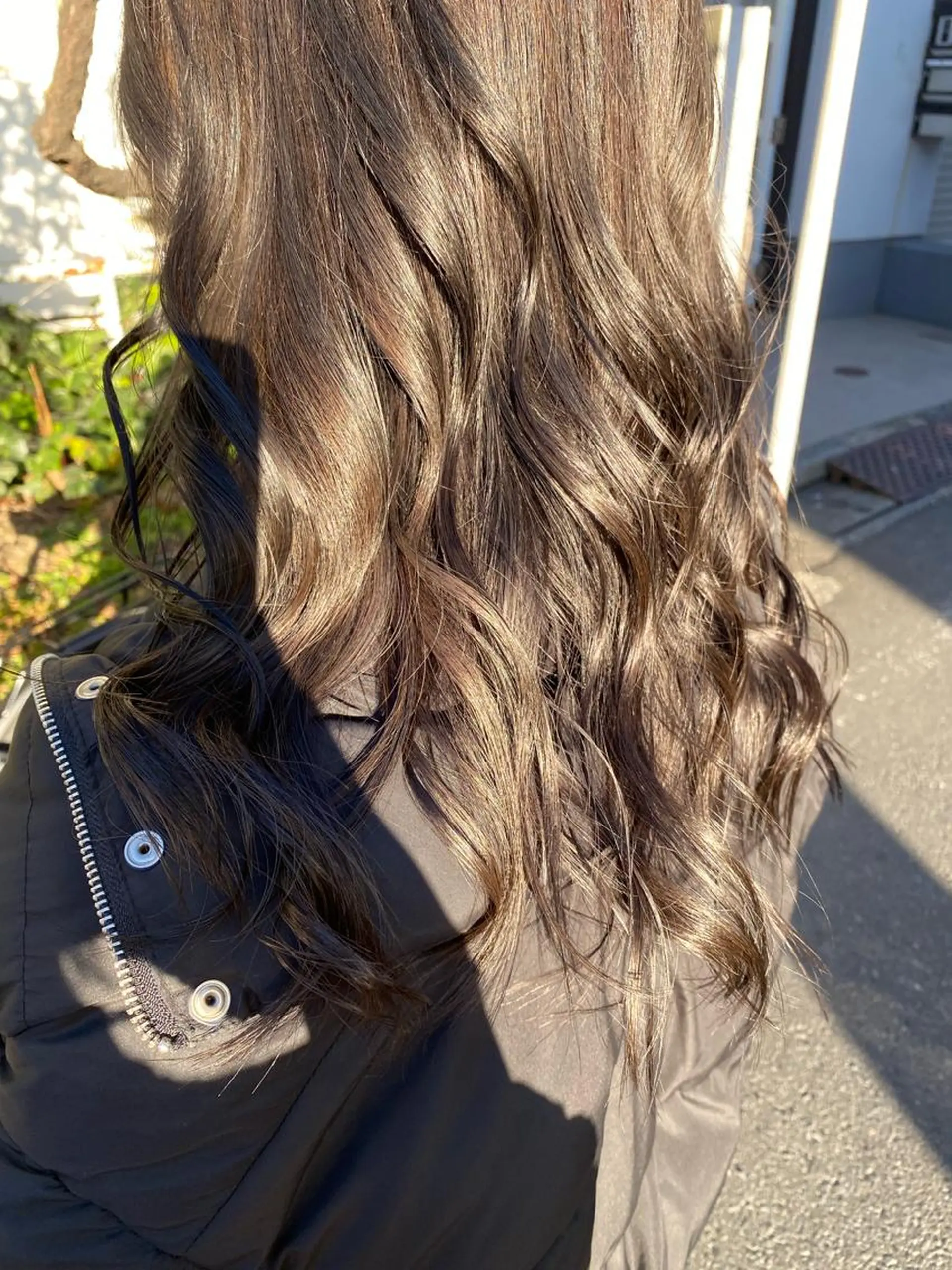 セミロング カラー アッシュ シルバー シルバーアッシュ お任せヘア☘️☘️ 及川渚のヘアスタイル