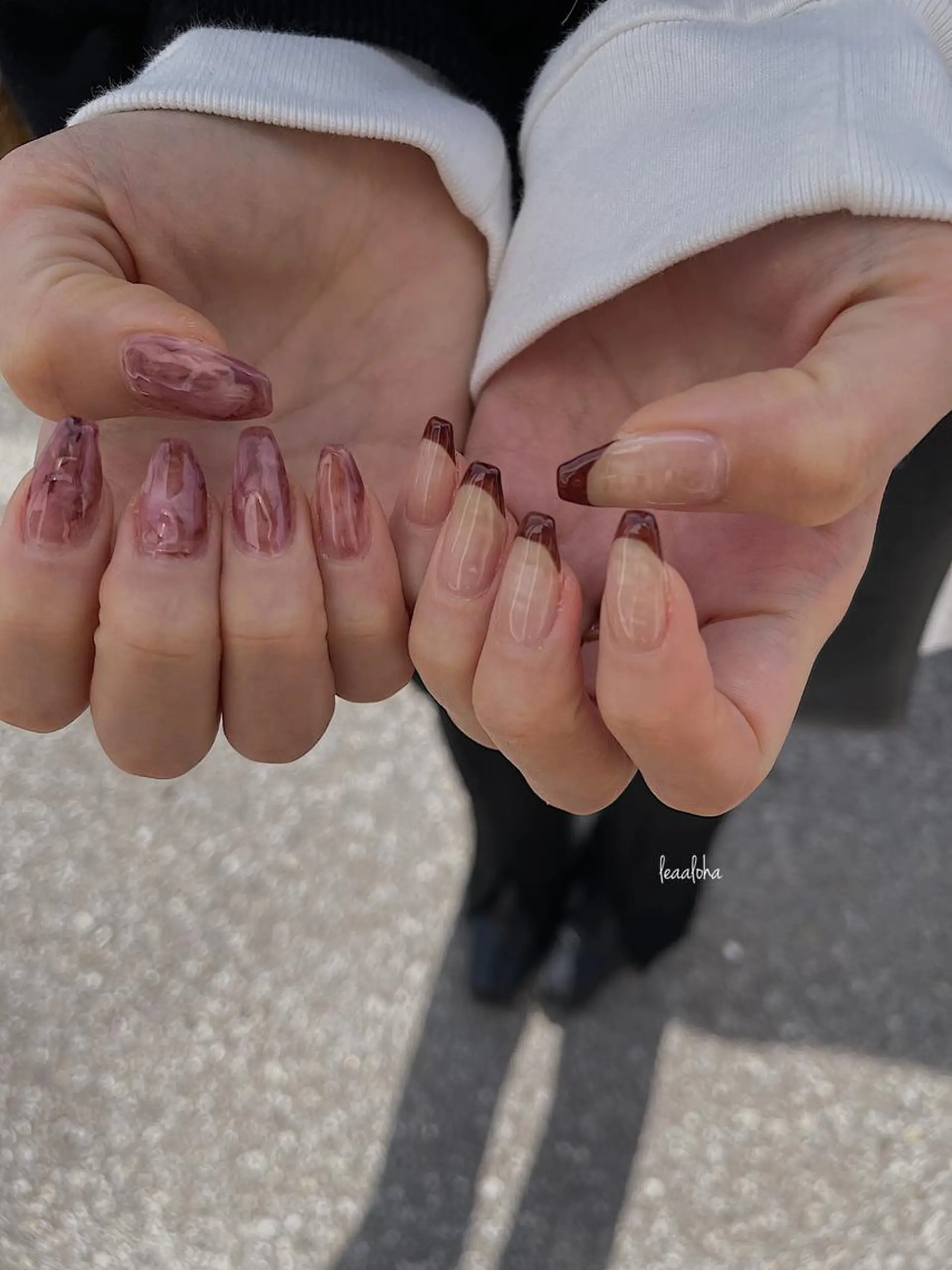 ネイル ジェルネイル ガーリー 韓国ネイル メンズネイル ニュアンスネイル ハンドネイル フットネイル leaaloha　byBROWN HAIR所属・レアアロハ宇都宮 /ネイル.メンズ脱毛のネイルデザイン