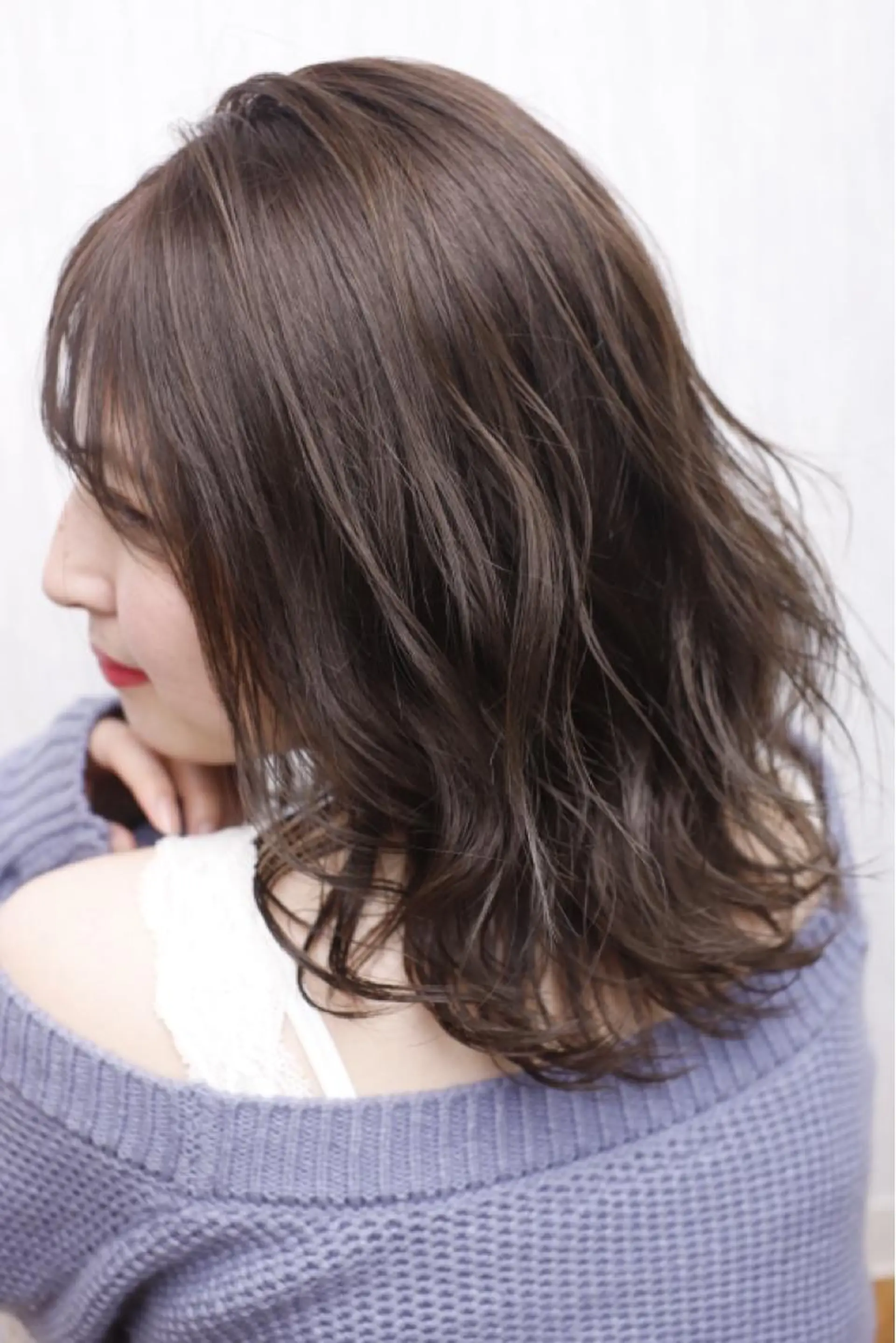 カラー グレージュ ラベンダーカラー ラベンダーグレージュ ラベンダーグレー 千葉 大聖のヘアスタイル