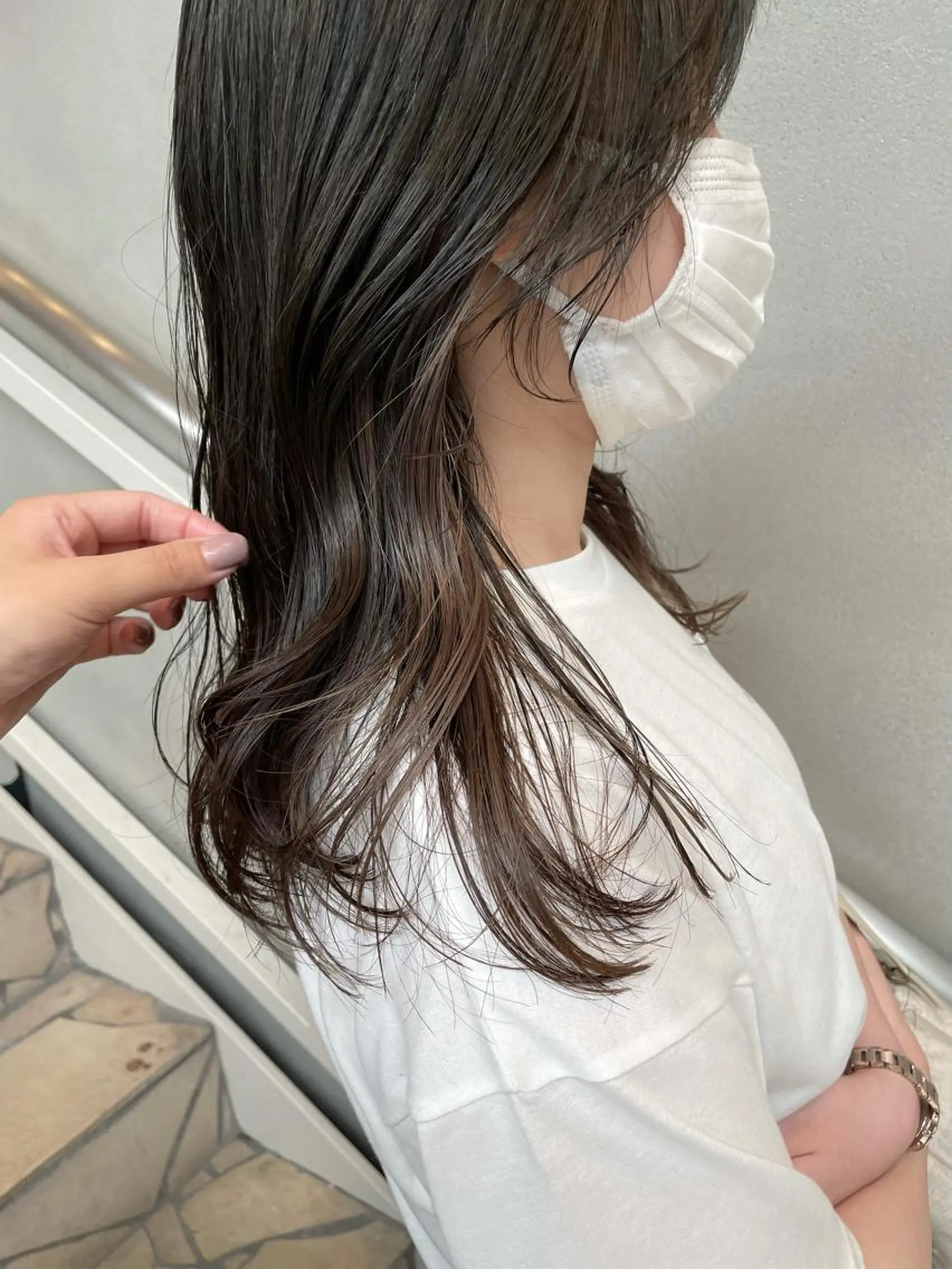 ミディアム カラー イヤリングカラー 沖縄/ヘアアレンジ /ナカノのヘアスタイル