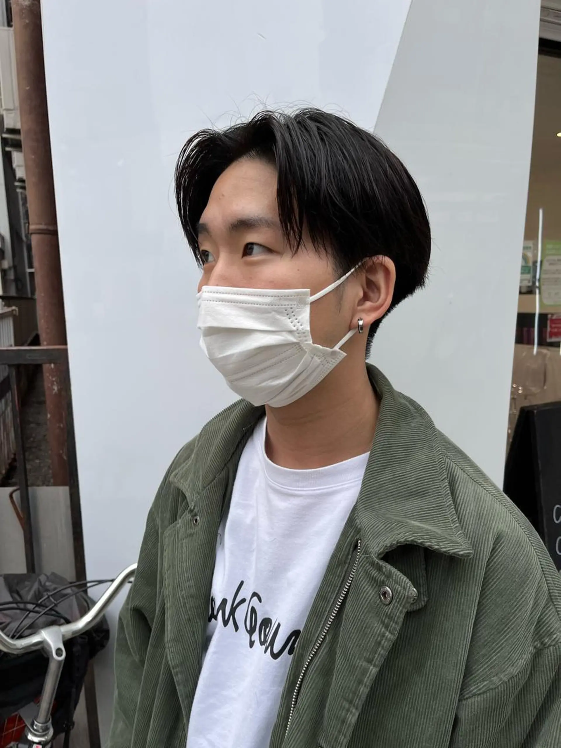 ミディアム メンズ センターパート マッシュ 武井 弘希 ブリーチなしカラー✨のヘアスタイル