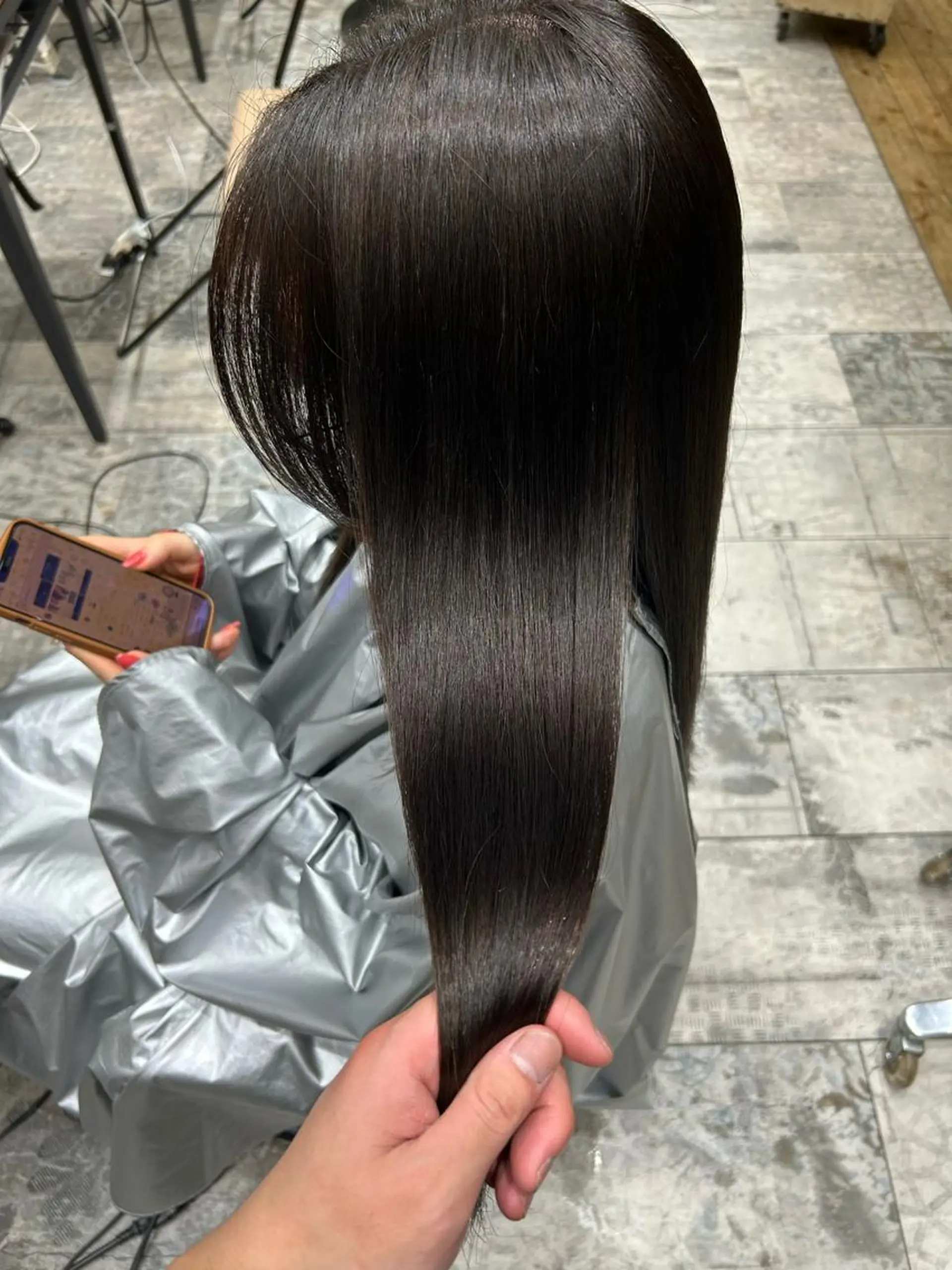 ロング カラー パーマ ブリーチ ケアブリーチ ダブルカラー イヤリングカラー ハイライトカラー カット ヘアカラー 縮毛矯正 トリートメント 新宿✨顔周りカット 韓国ヘア/坂本亜裟海のヘアスタイル