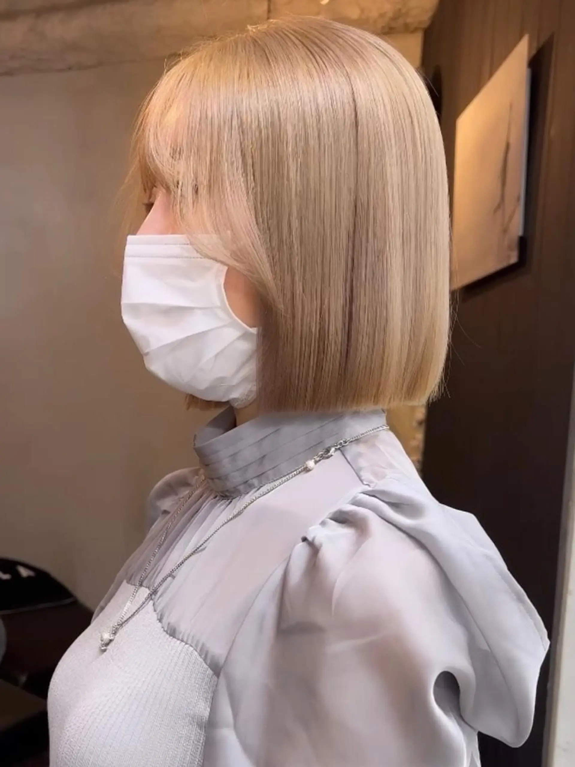 ショート ブリーチダブルカラー ハイライト/山本喜熙のヘアスタイル