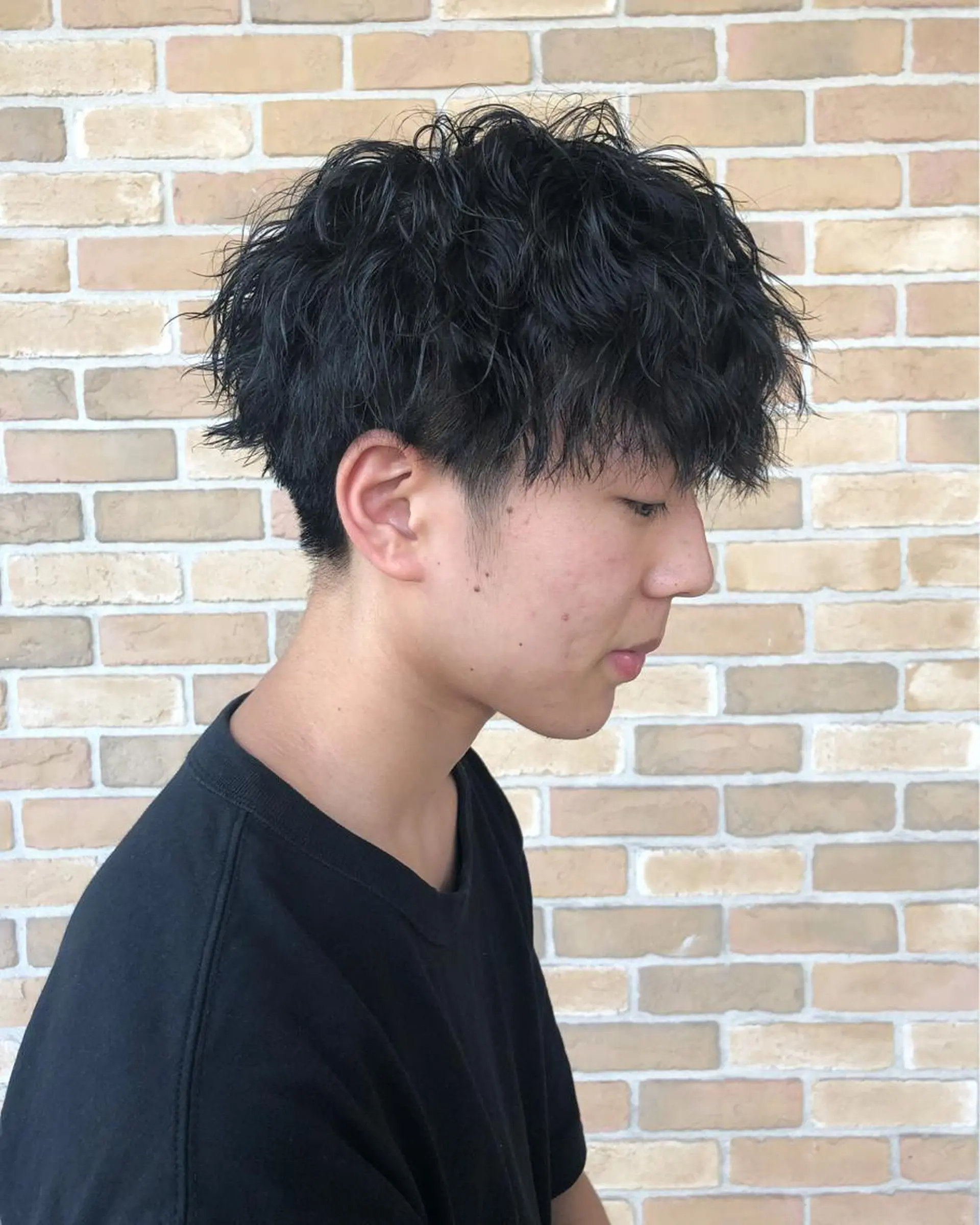 ショート カラー パーマ ヘアアレンジ メンズ ❣️倉敷❣️美髪 カラー能登一成のヘアスタイル