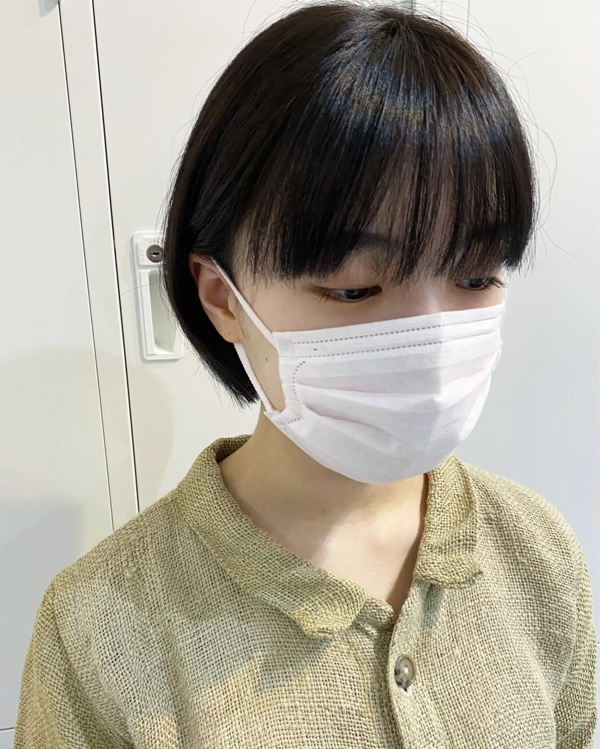 ショート カラー 黒髪 カット 🎀暖色カラー🎀 おかだみほのヘアスタイル