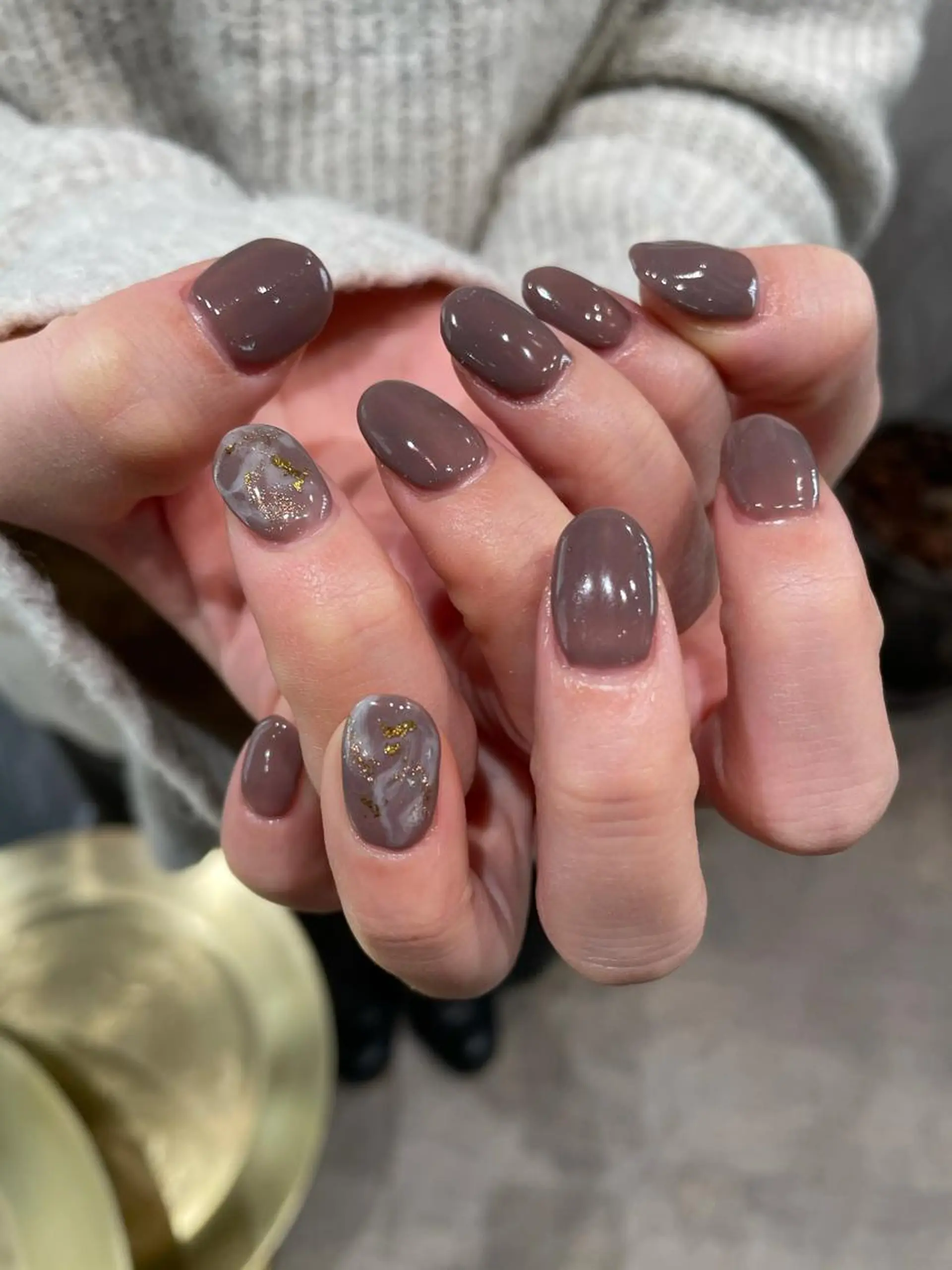 ネイル アートネイル ワンカラーネイル ハンドネイル ナチュラル透明感🌱 小山美樹子のヘアスタイル