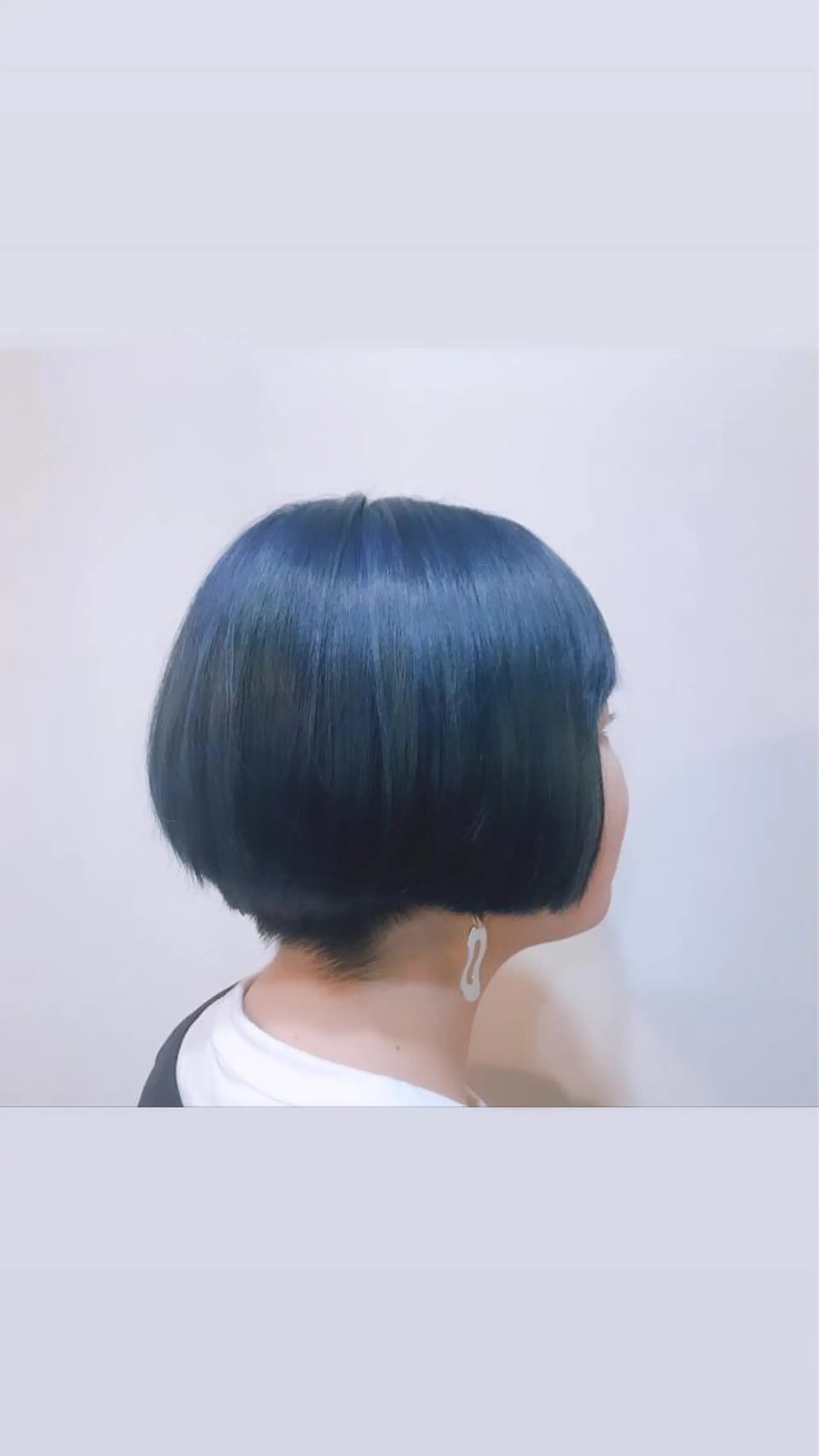 ショート カラー ヘアアレンジ ネイビーカラー アイラッシュ/美容室 個室/瀬戸 一菜のヘアスタイル