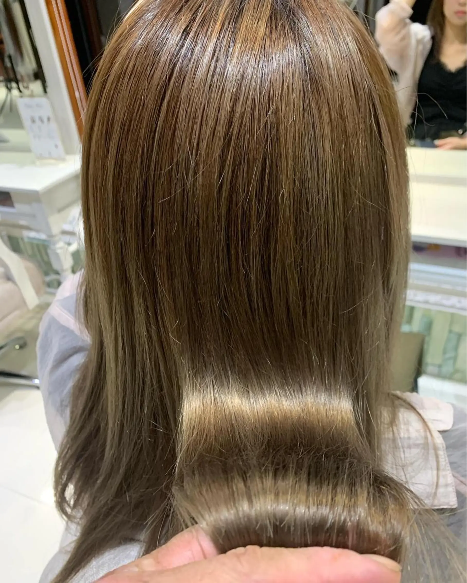 ロング カット 縮毛矯正 トリートメント 髪質改善ストレート、 カラー清野雄大のヘアスタイル