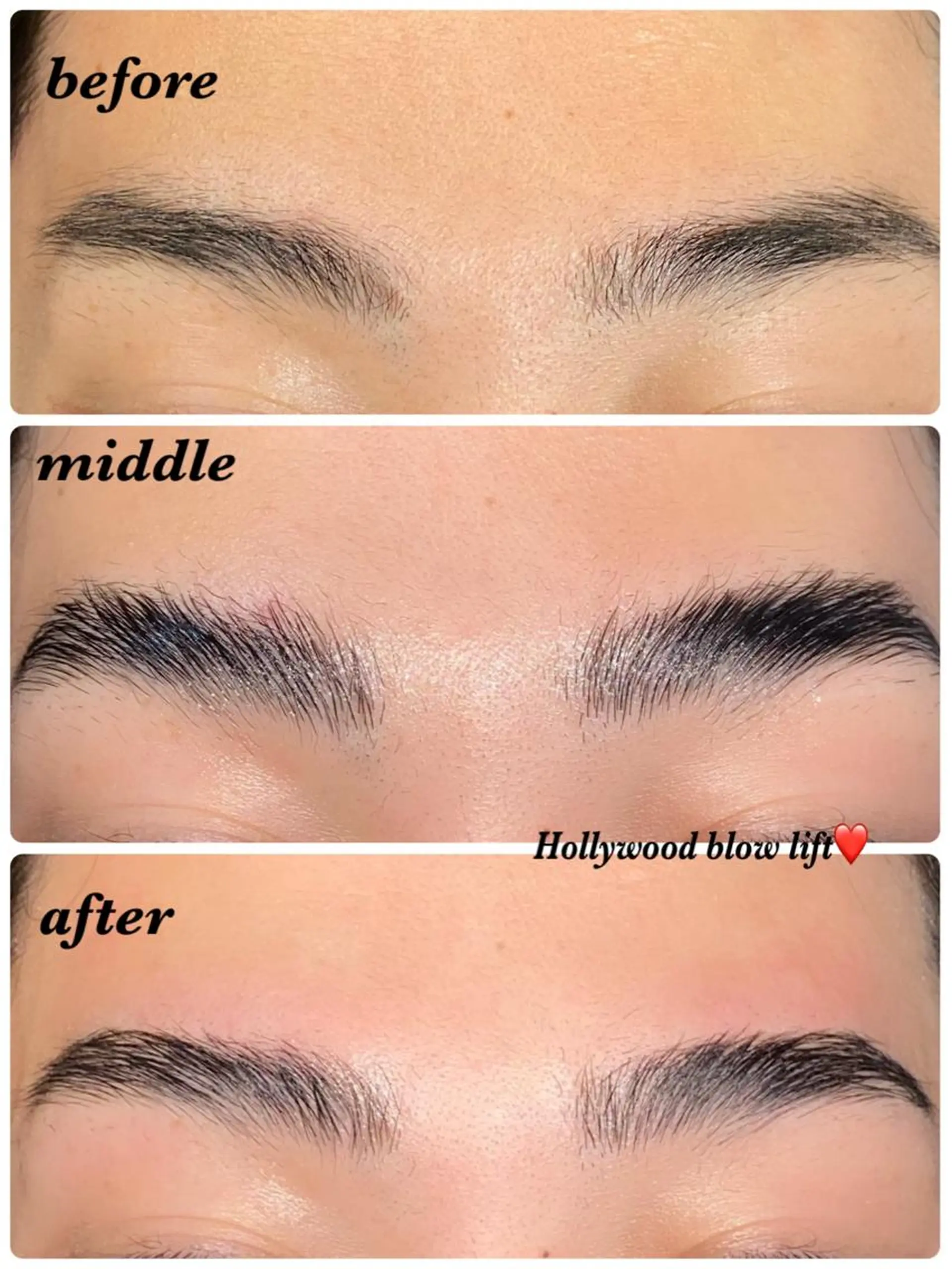 アイブロウ ハリウッドブロウリフト ハーブピーリング/韓国肌管理/フェイシャル/毛穴洗浄/眉毛/顔脱毛【糸脱毛専門】rev所属・ハーブピーリング🌹 毛穴洗浄❤️眉waxのエステ・リラクイメージ