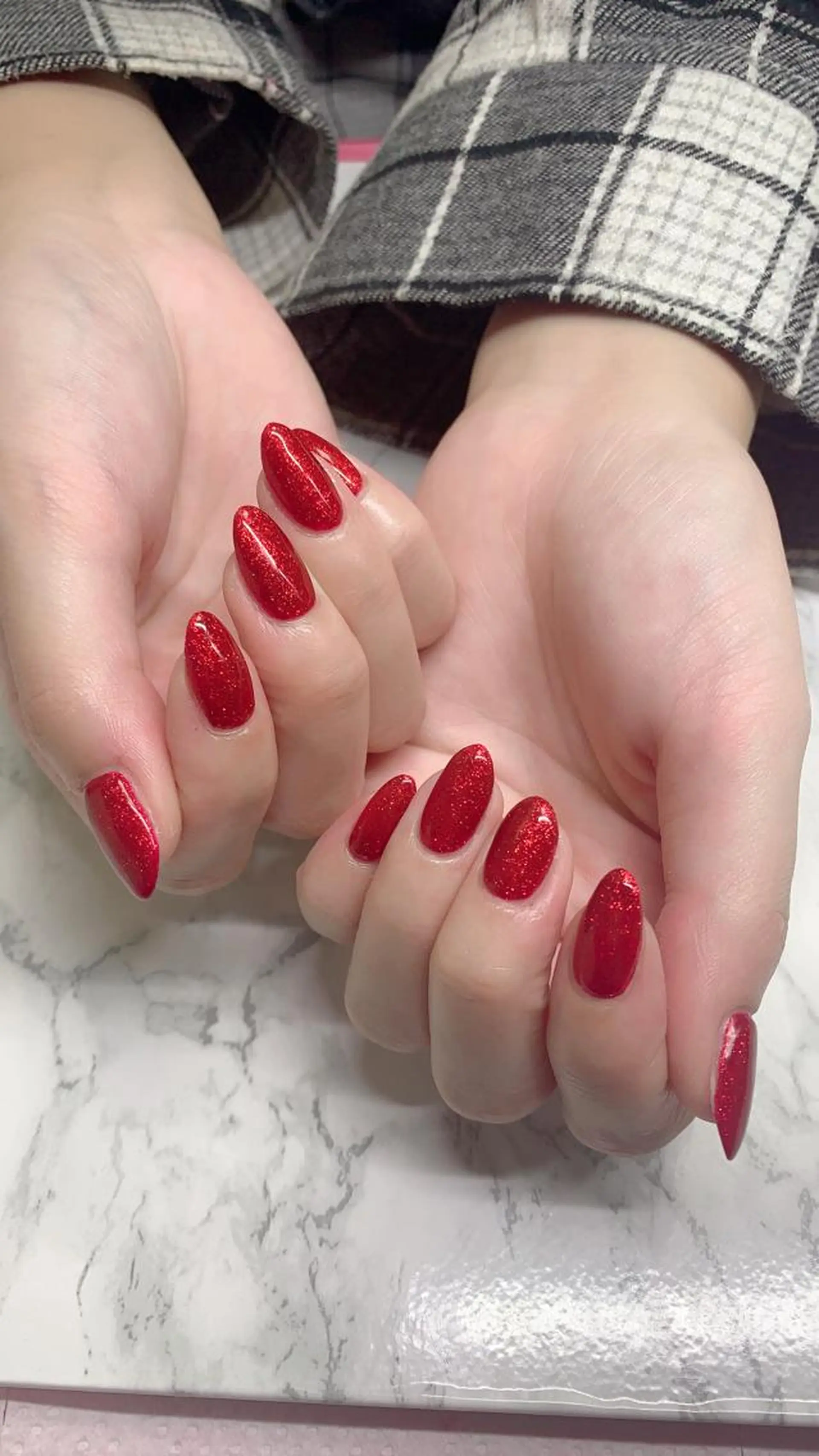 ネイル はな💎ネイル ワンホン、長さ出しのネイルデザイン