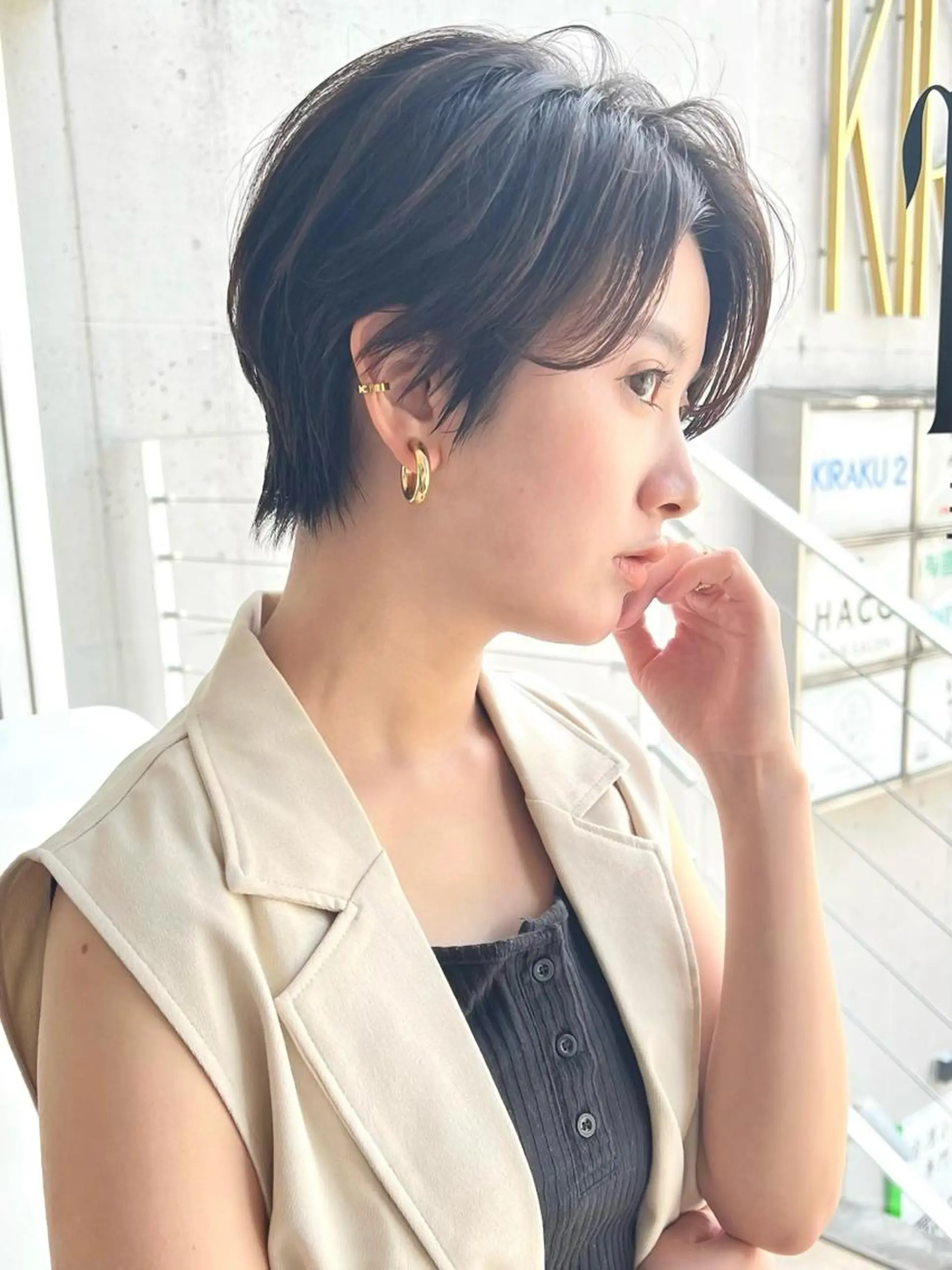 ショート ショート/ボブ/縮毛 三上達大のヘアスタイル