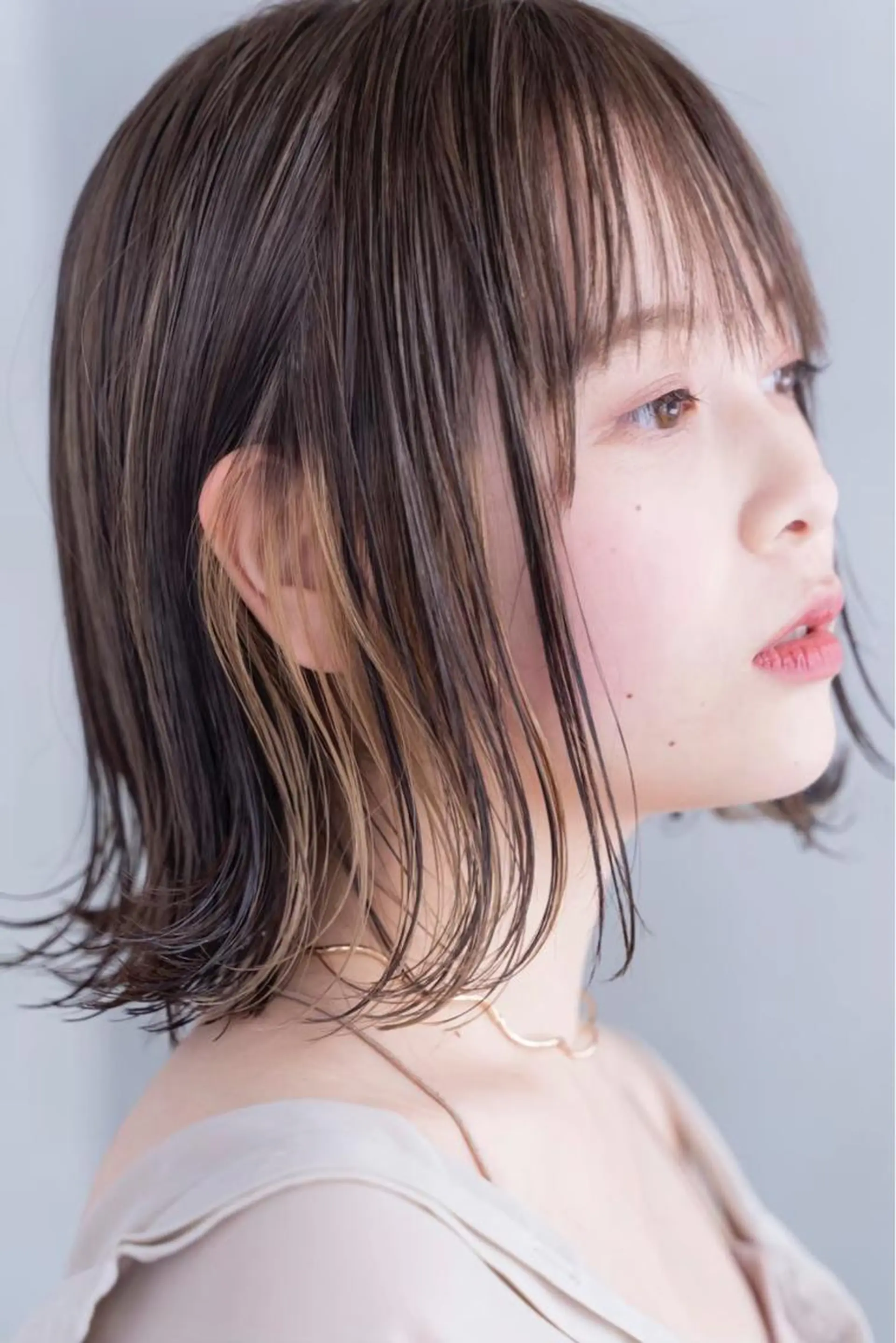 ミディアム カラー ヘアアレンジ ヘアカラー トリートメント 山崎 澪 レイヤーカット/大宮のヘアスタイル