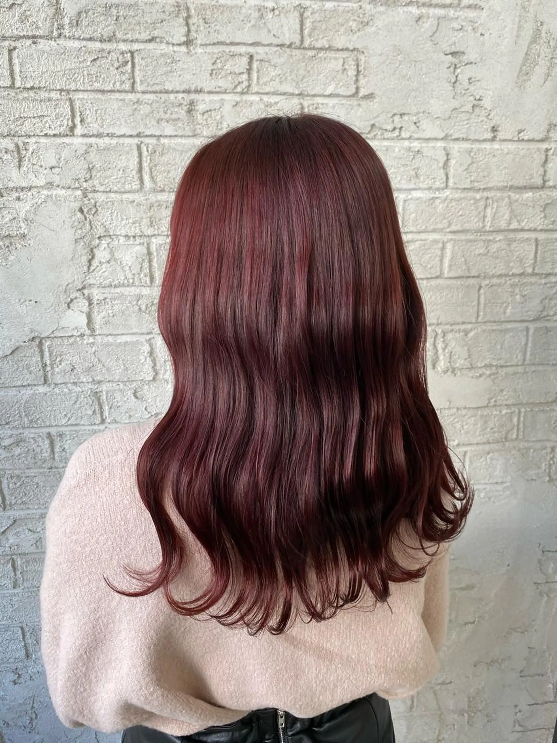 セミロング カラー カシス イルミナカラー ピンクカラー Eleanor池袋東口2nd所属・池袋/韓国レイヤー 💗🐇amiのヘアスタイル