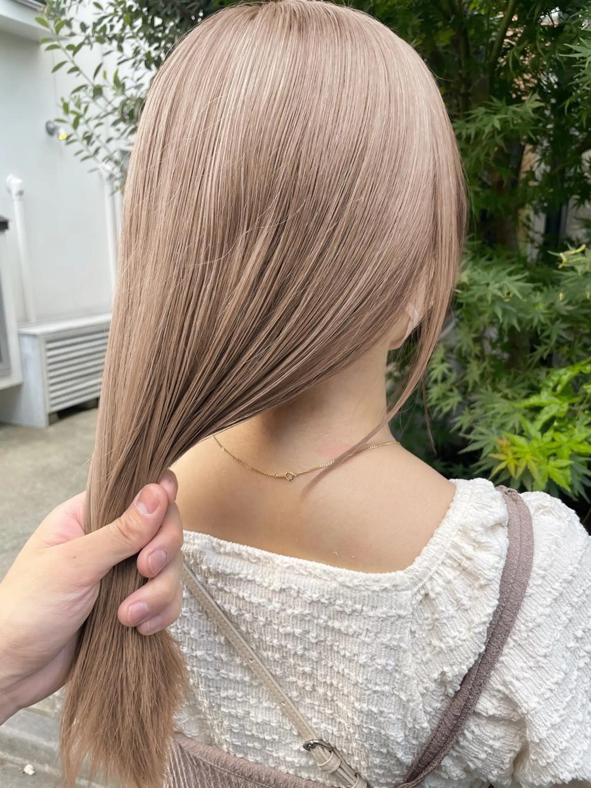 セミロング カラー 顔周りカット× 髪質改善【リョウ】のヘアスタイル