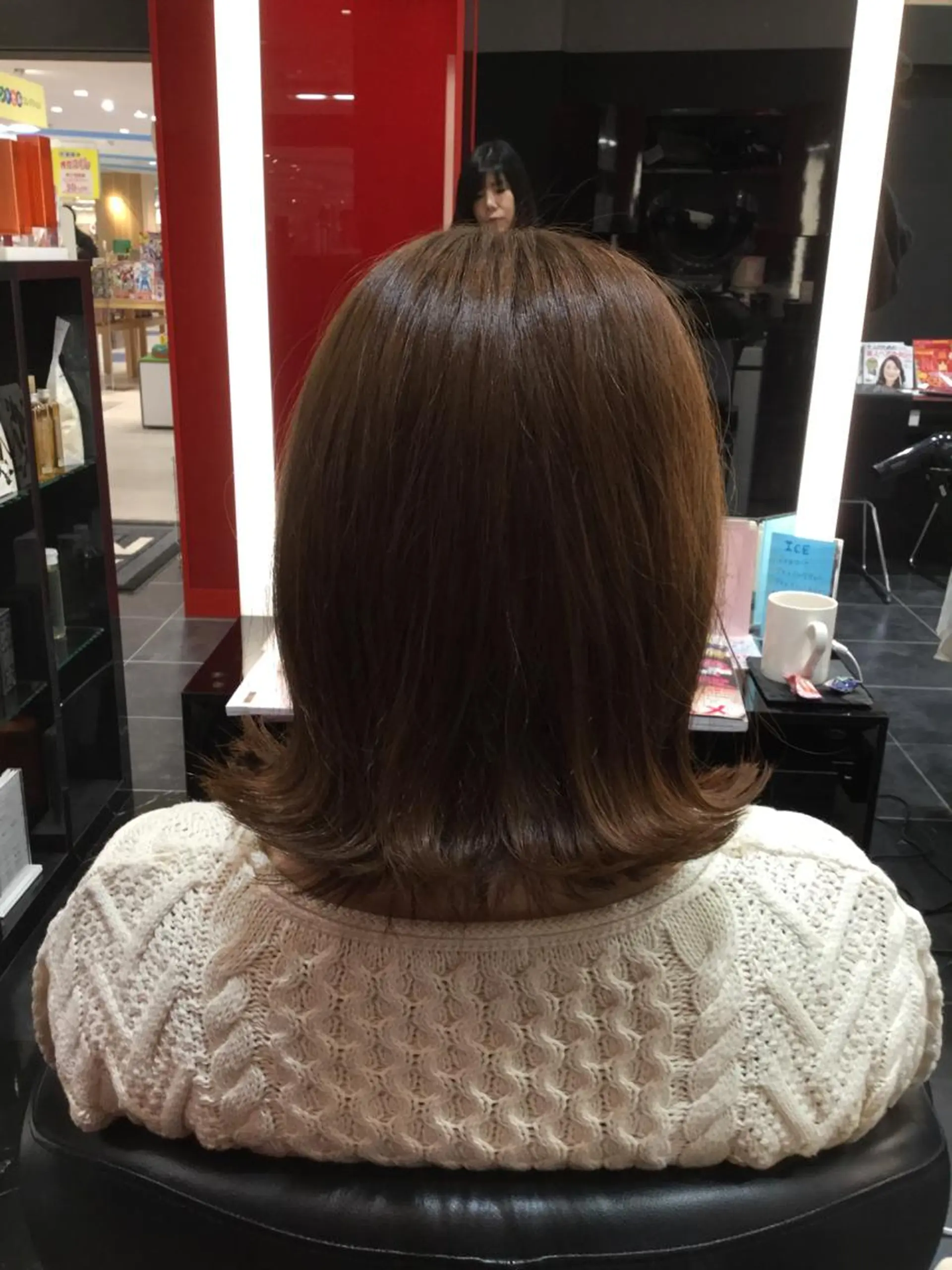 ミディアム Annon プライベートサロンのヘアスタイル