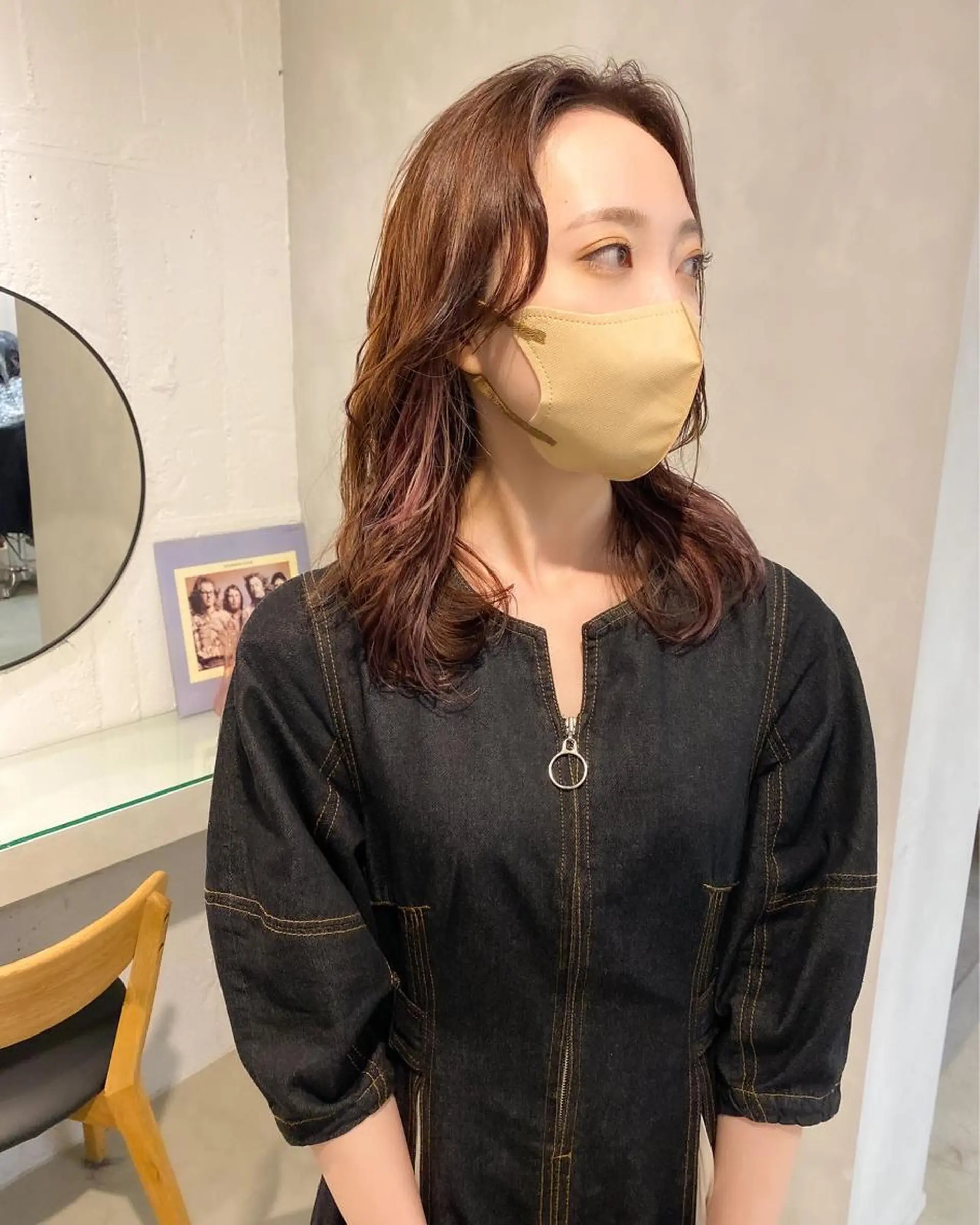 セミロング セミロングパーマ 韓国風ヘア カット ヘアカラー パーマ トリートメント レイヤーカットのプロ 大人ヘア宮森貴志のヘアスタイル