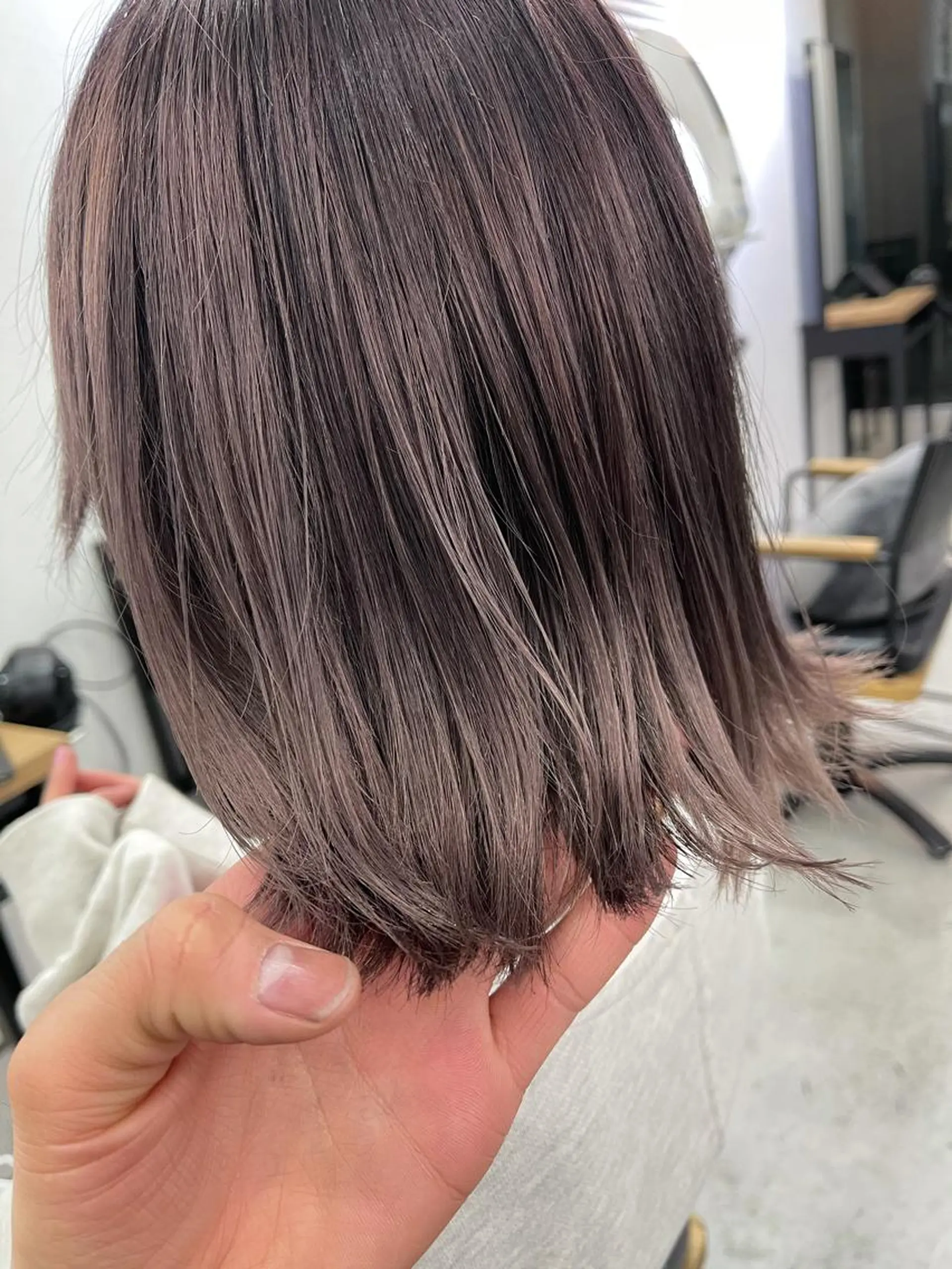 ミディアム カラー ラベンダーカラー ブリーチダブルカラー 【koide】のヘアスタイル