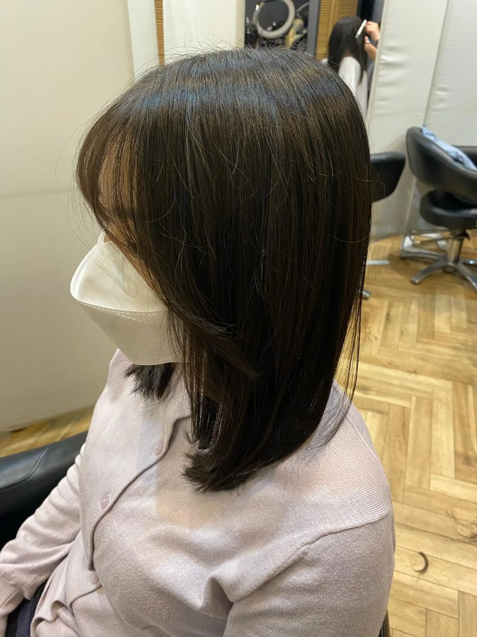 セミロング ⭐️透明感カラー/ パーマ⭐️宮野翔のヘアスタイル