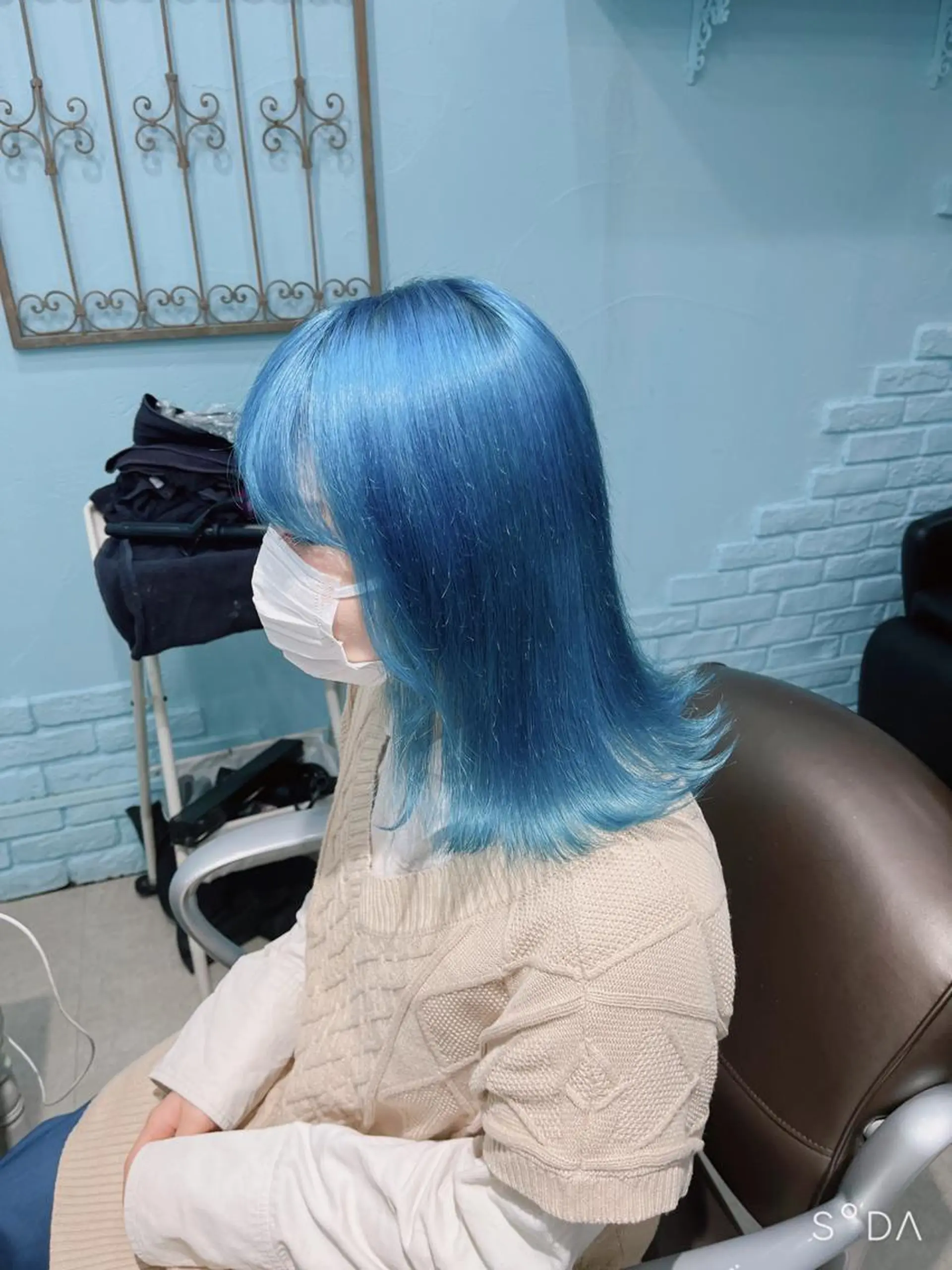 ミディアム カラー ヘアアレンジ ヘアカラー トリートメント ヘアセット 🩶【推しハイトーン 】yuzu🩶のヘアスタイル