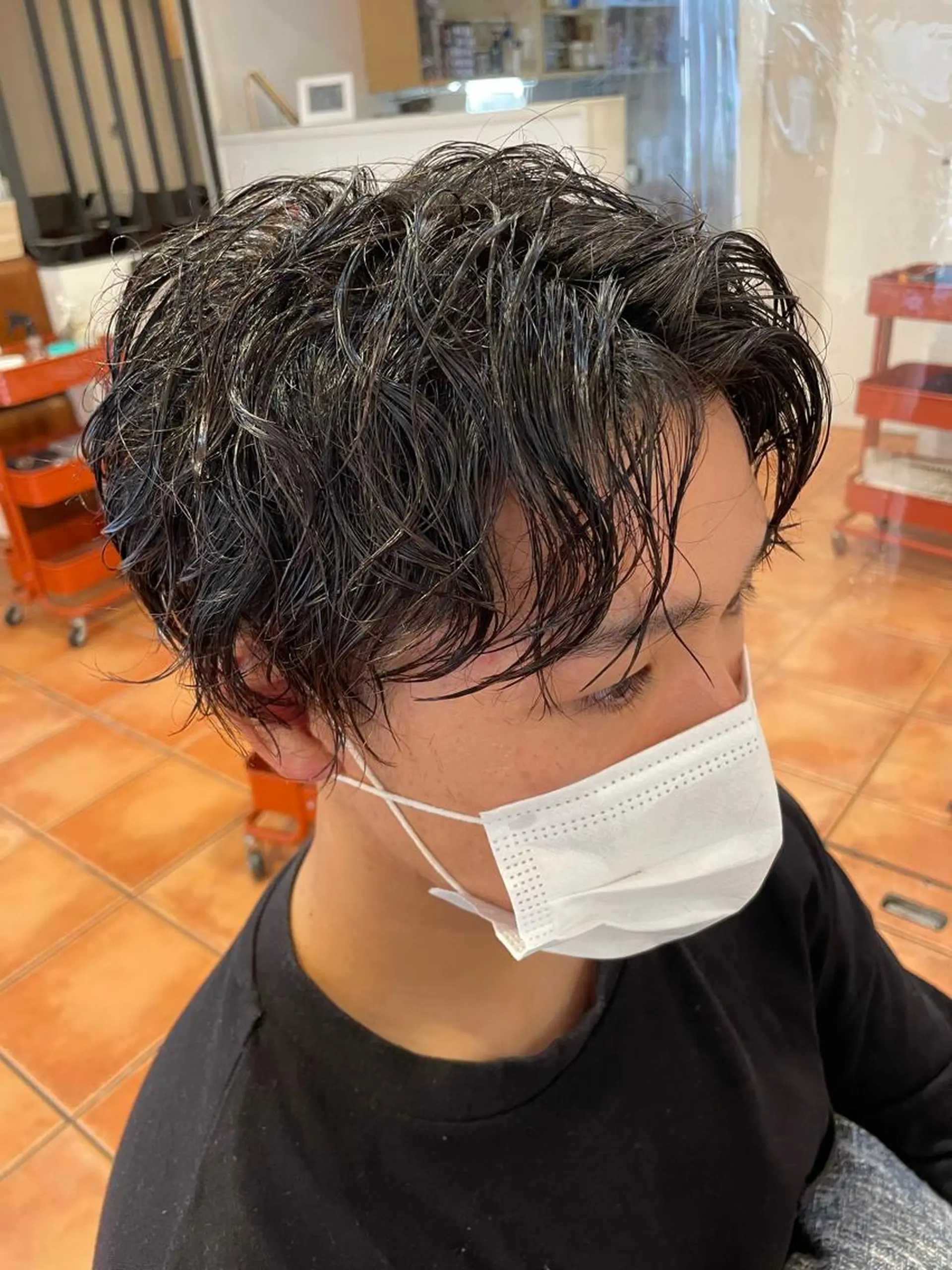 パーマ メンズ 美髪ストレート/ メンズヘア/中田海斗のヘアスタイル