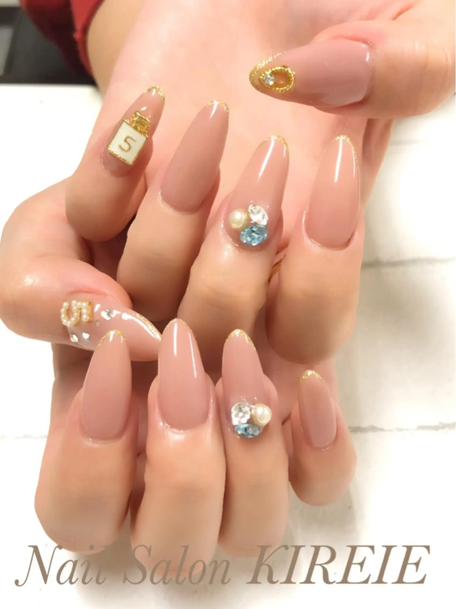 カラー ネイル アートネイル スカルプネイル ストーンネイル KIREIE NAILSのネイルデザイン