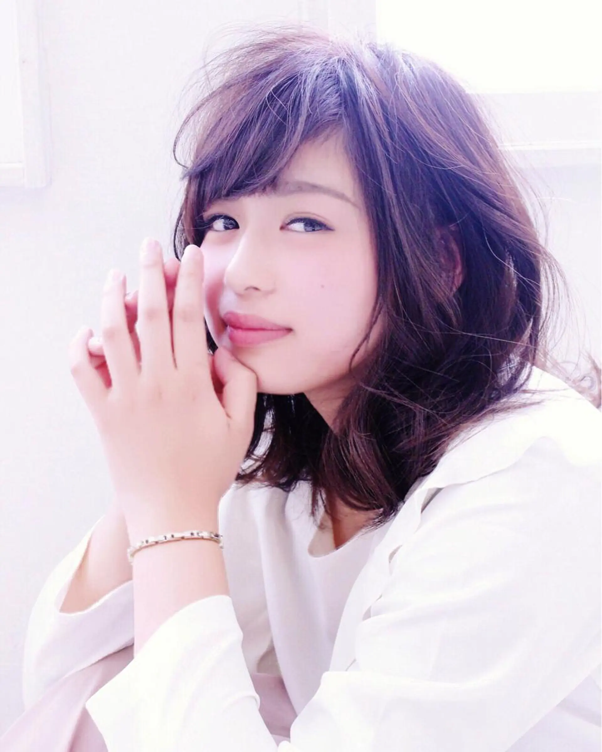 ミディアム カラー パーマ ヘアアレンジ ハイライトカラー ハイライト uno pulir所属・トップスタイリスト 永尾拓也のその他イメージ