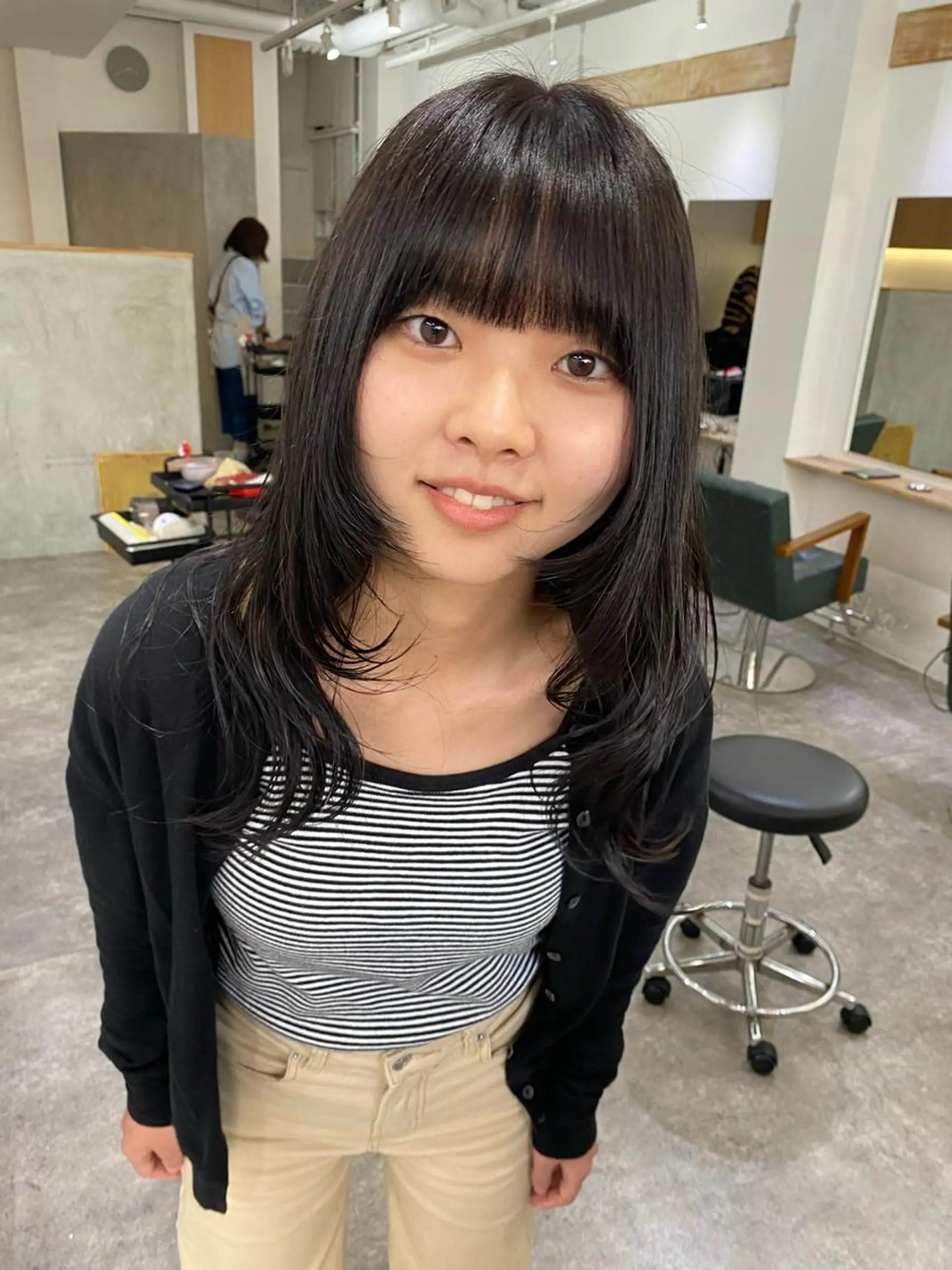 セミロング カット 森貴裕/ベージュ/ パーマ/オリーブのヘアスタイル