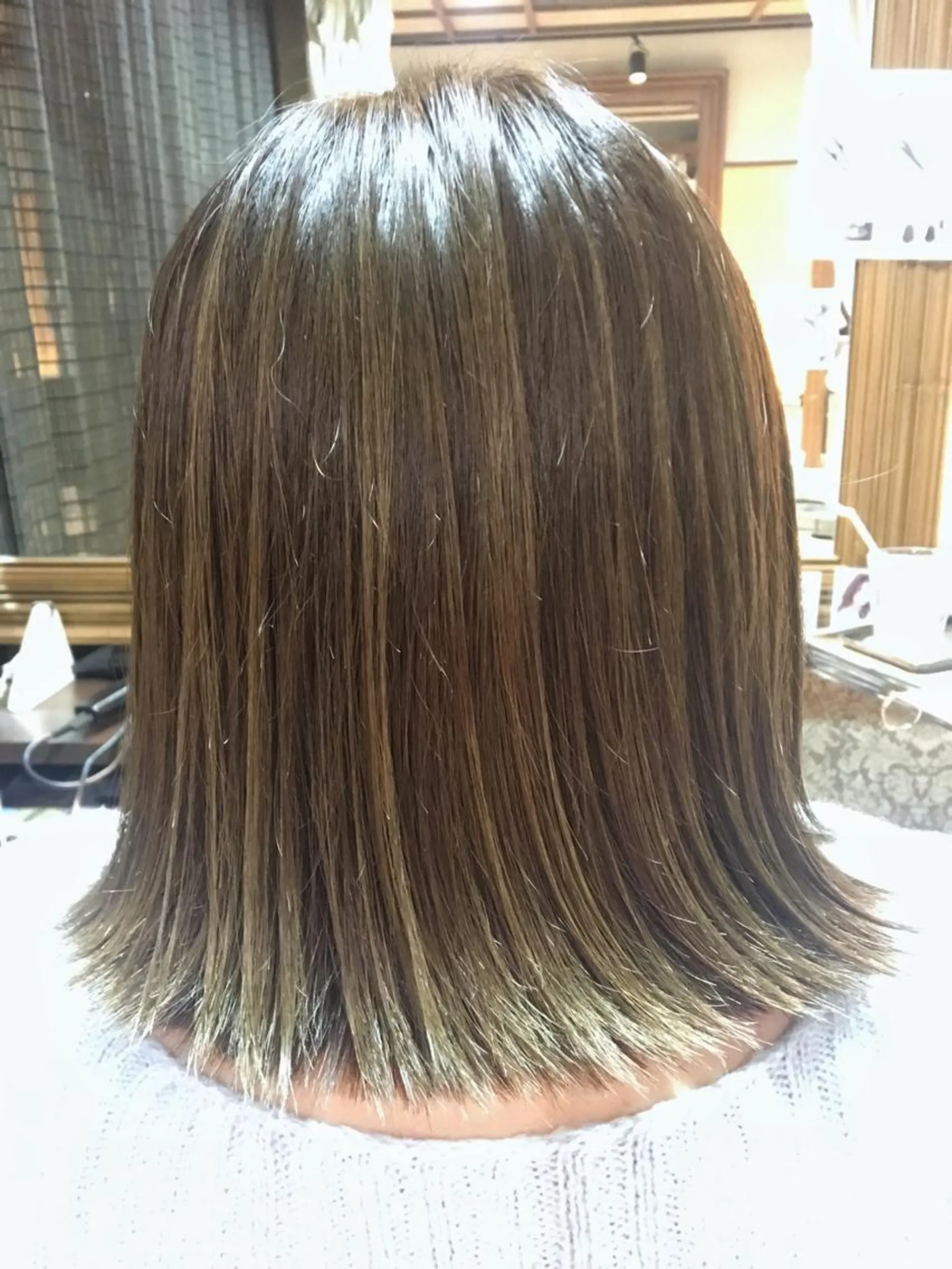 ミディアム 冨田 義智のヘアスタイル