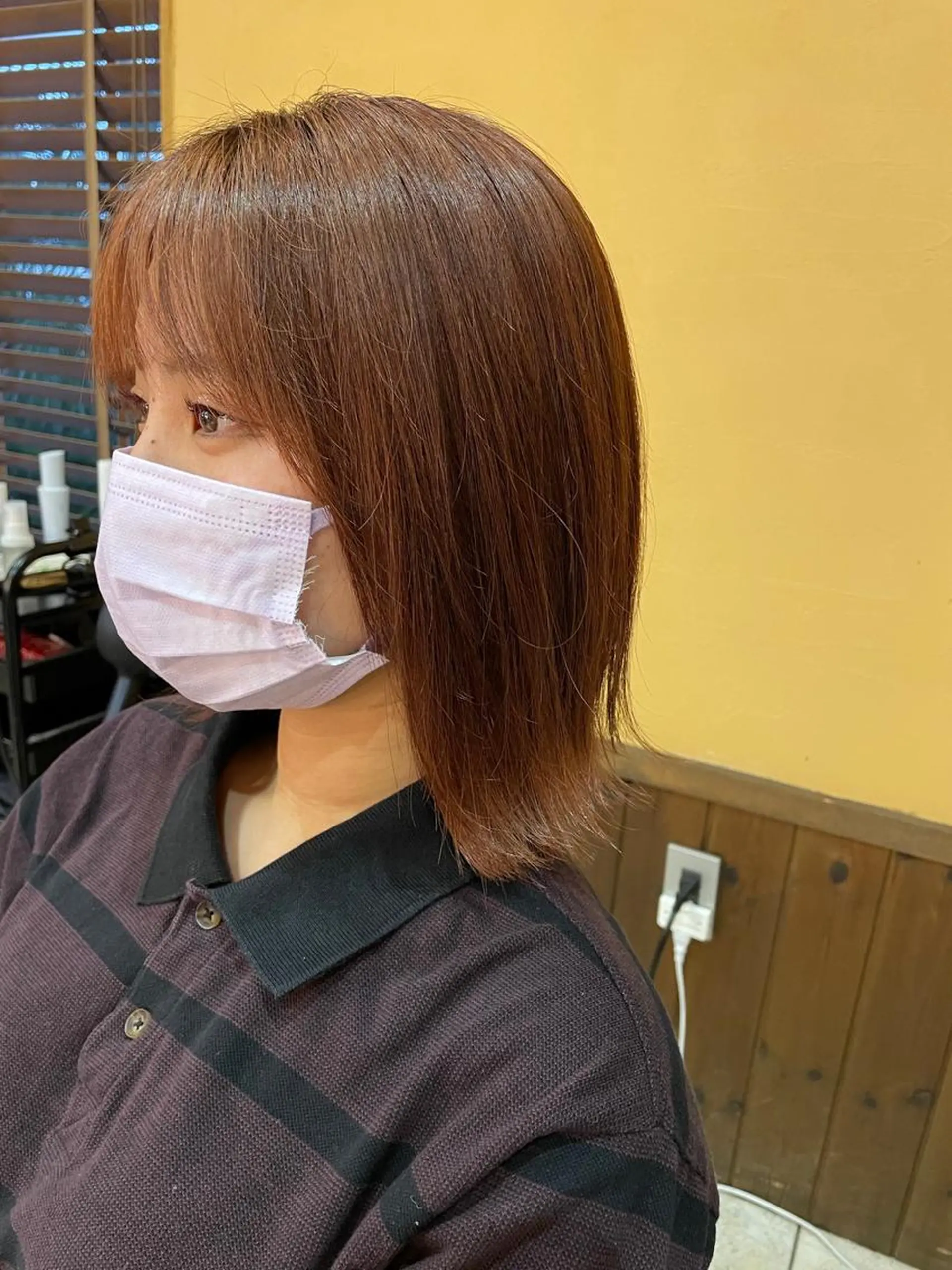 カラー ブリーチ オレンジ 飯泉/メンズカラー ツイスパ/メッシュのヘアスタイル