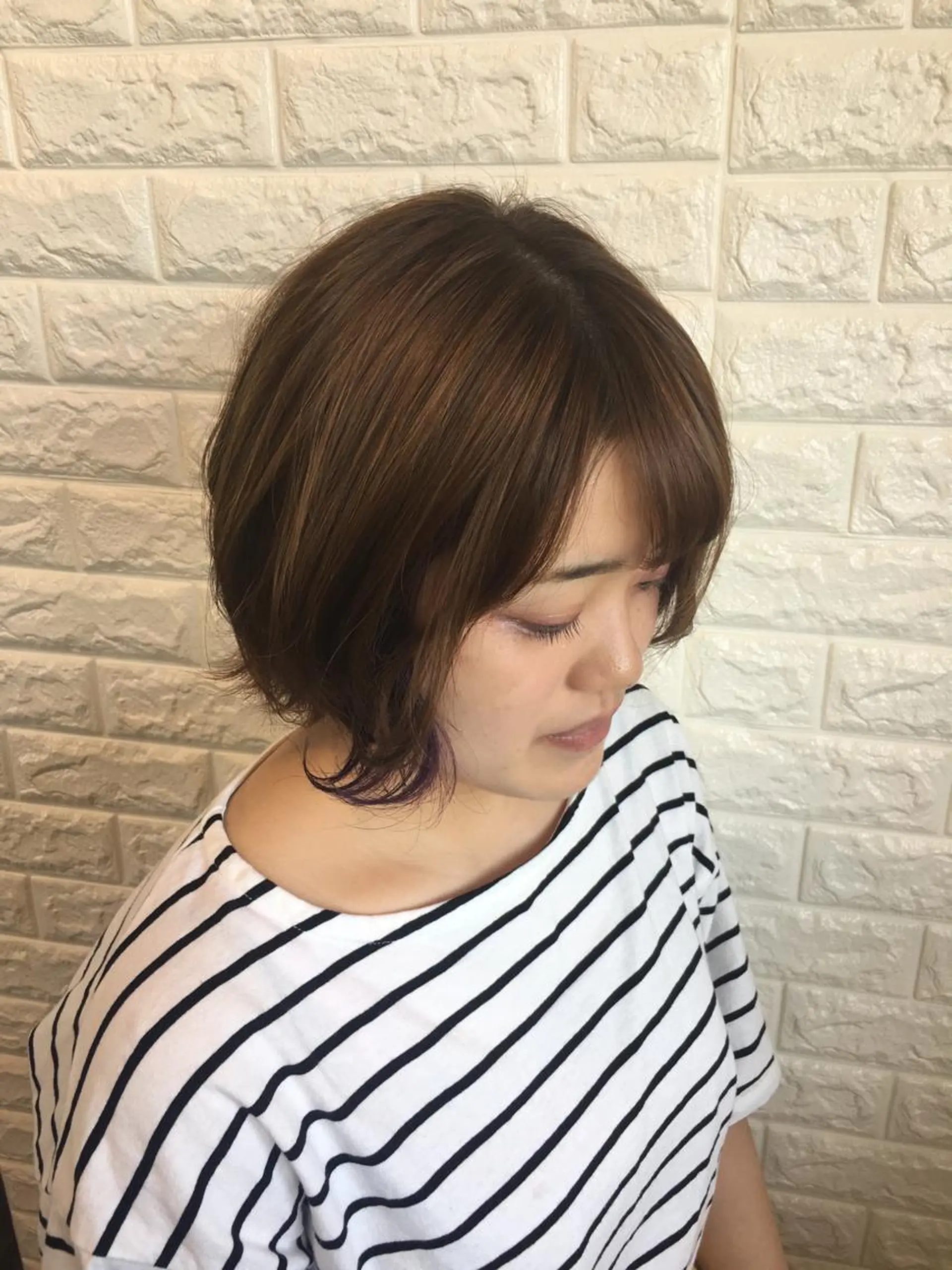 ショート カラー ヘアアレンジ 🌿‬ ܸAir 透明感🌱西村知佳のヘアスタイル