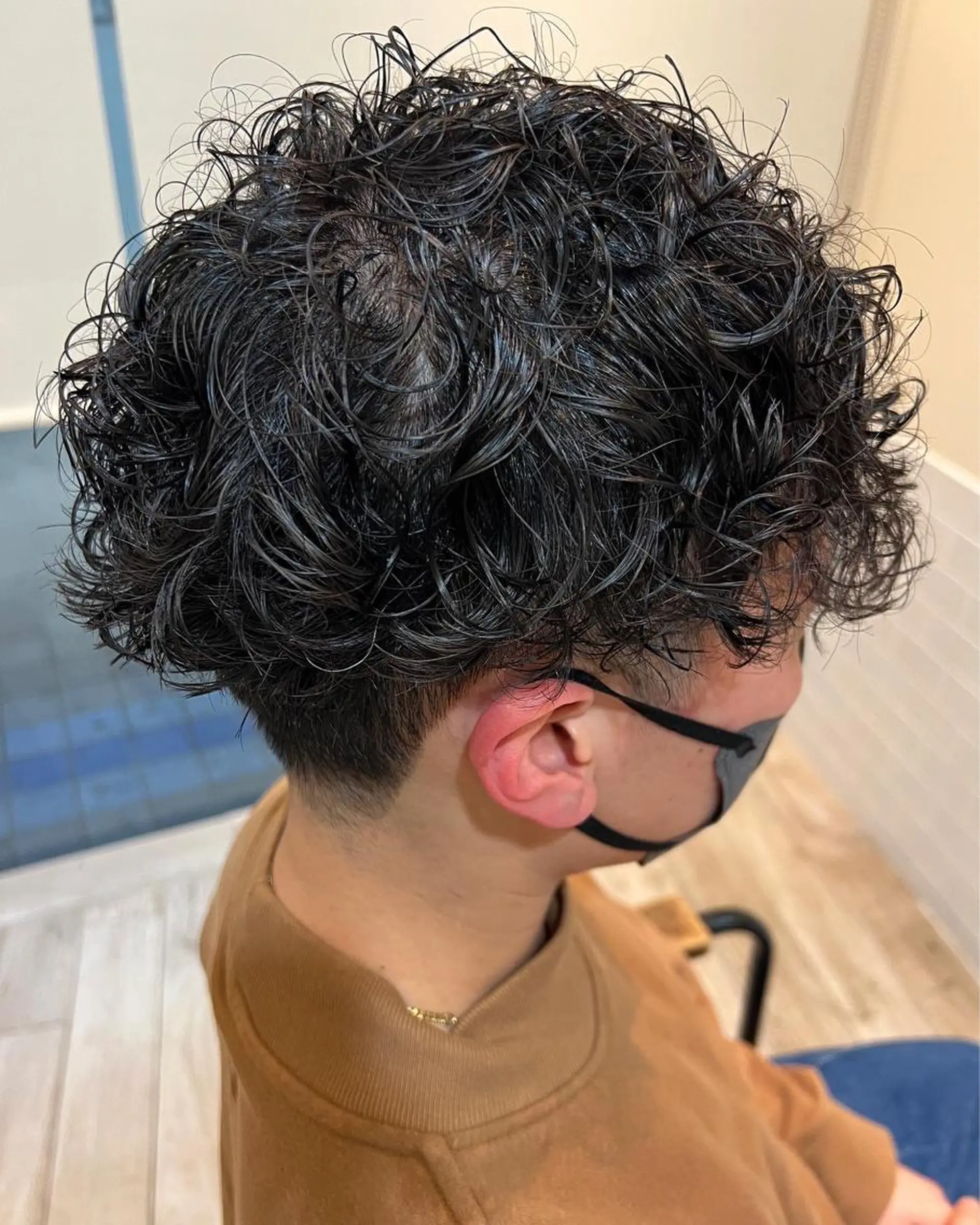 パーマ メンズ メンズパーマ プードルパーマ プードルパーマ カット パーマ タナカ マヤ/金沢八景のヘアスタイル