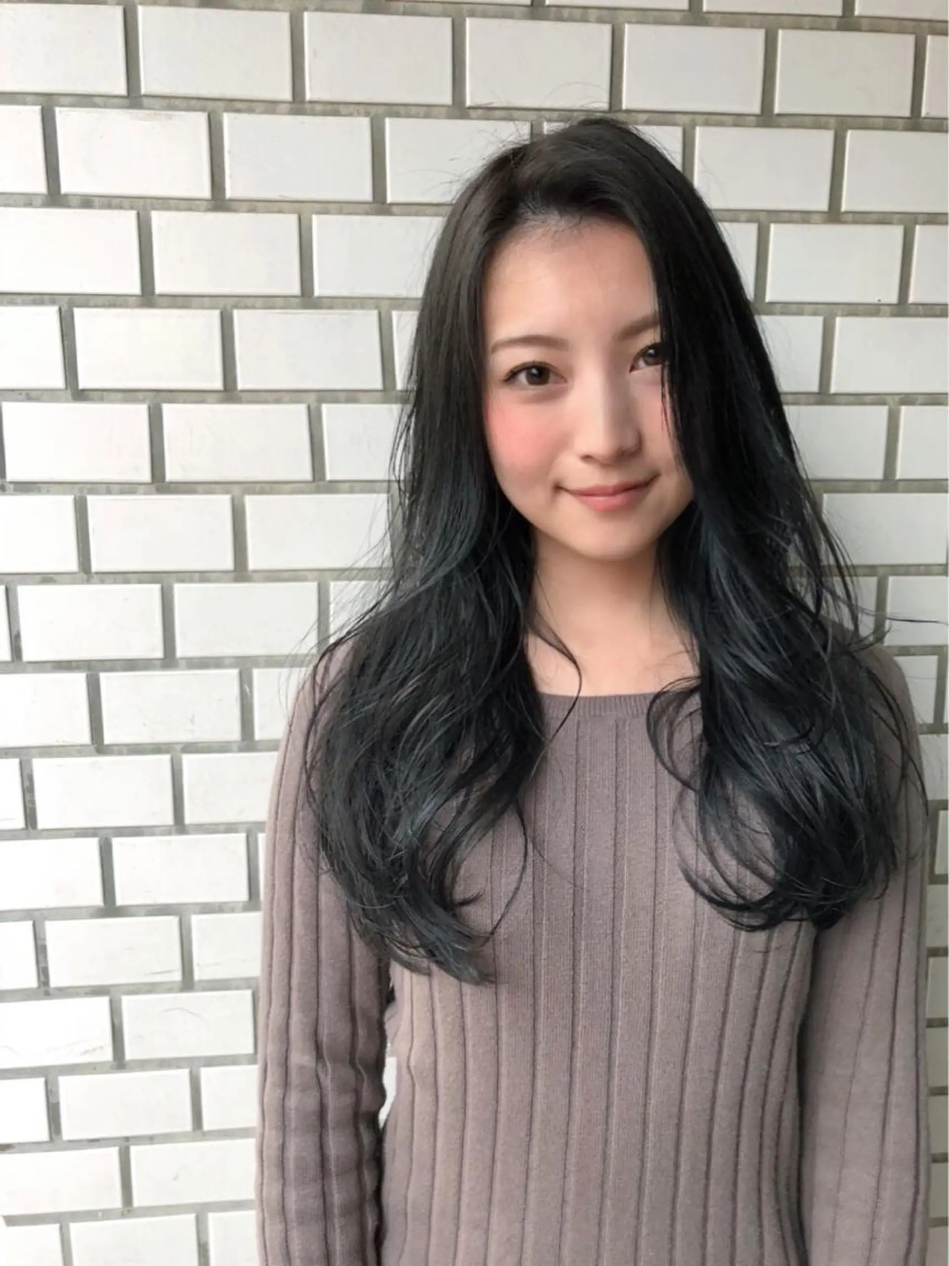 セミロング カラー レイヤーカット メンズカット特化柏駅 徒歩3分LOUのヘアスタイル