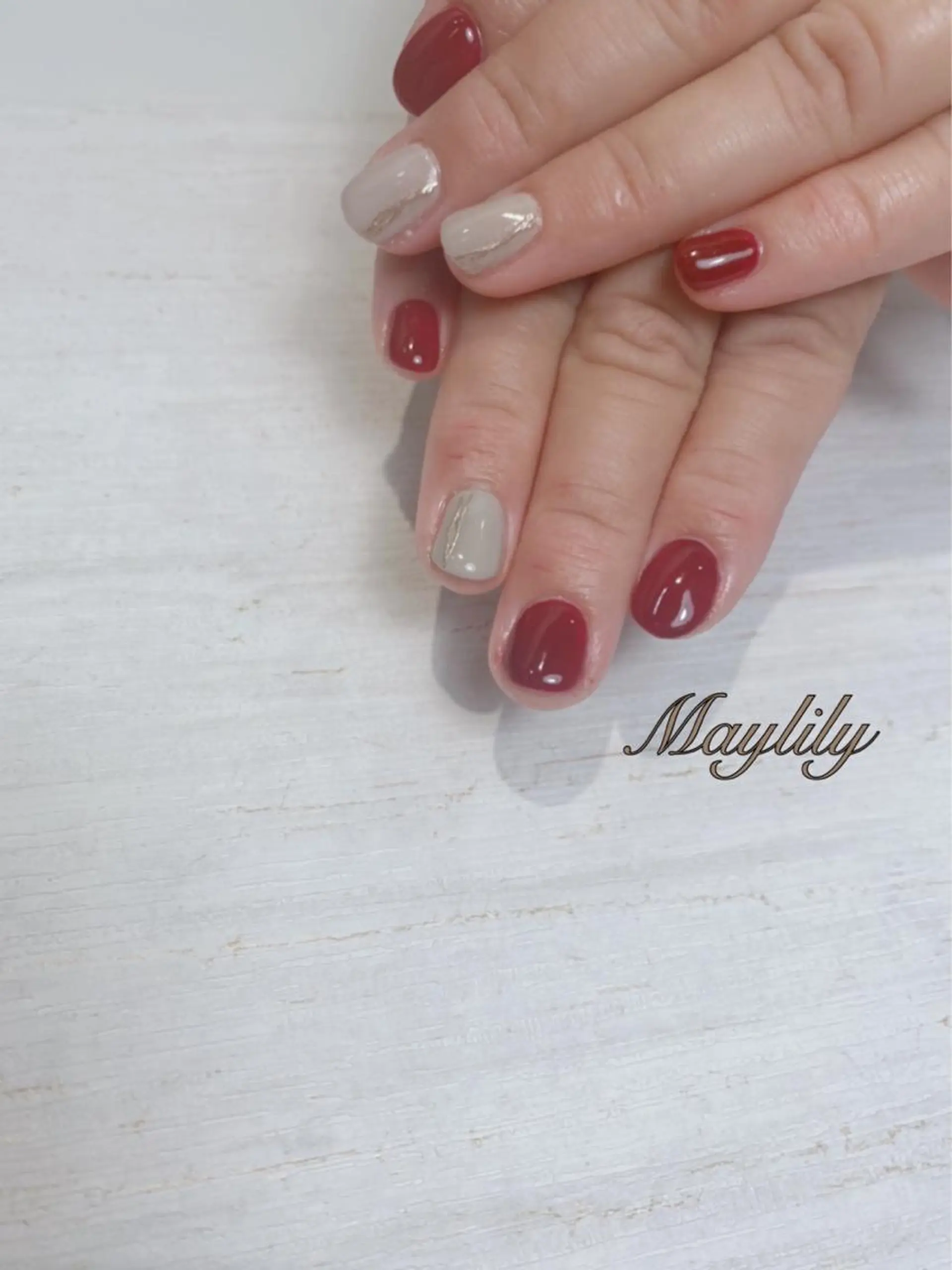 ネイル 持ち込み ハンドネイル Nail care salon Maylily所属・Nail salon Maylilyのネイルデザイン