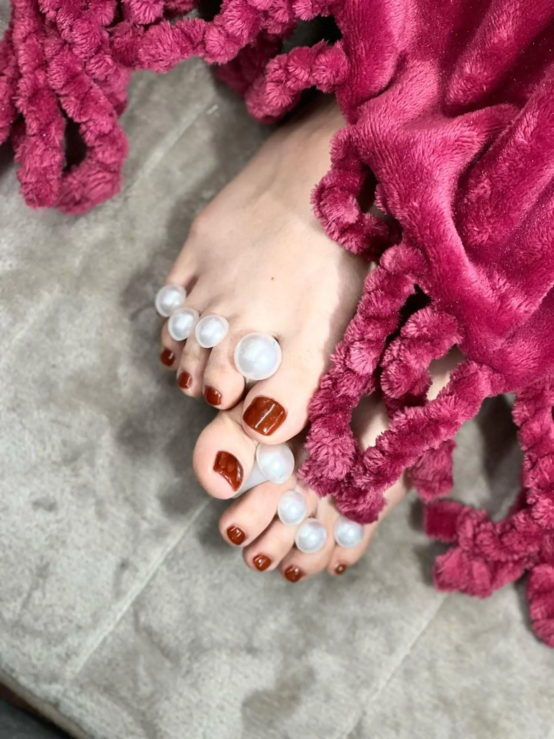 ネイル ワンカラーネイル フットネイル REMIA所属・beauty salonREMIAのネイルデザイン