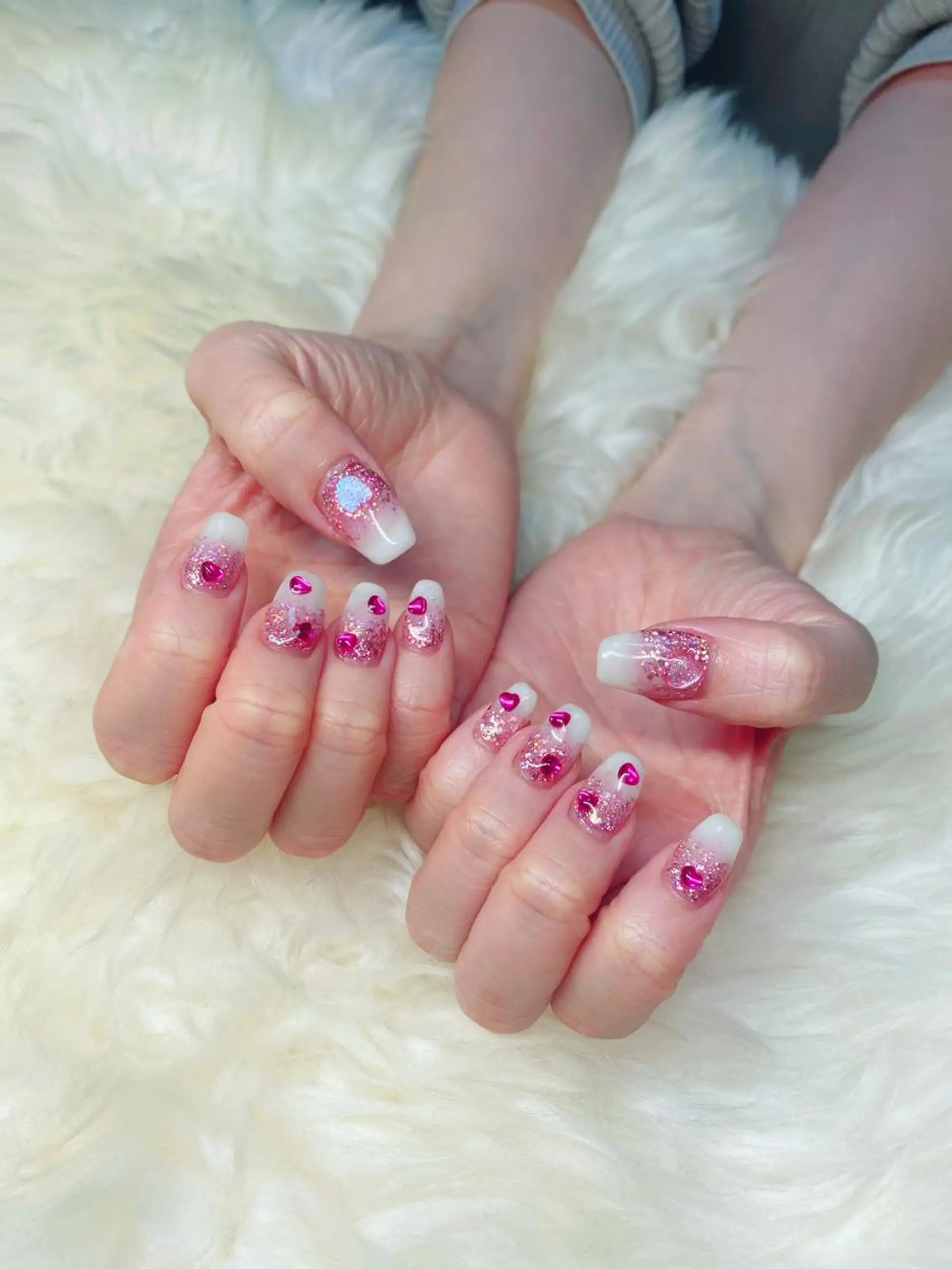 セミロング ハンドネイル ハンドケア 💜MIYA nail川崎店のネイルデザイン