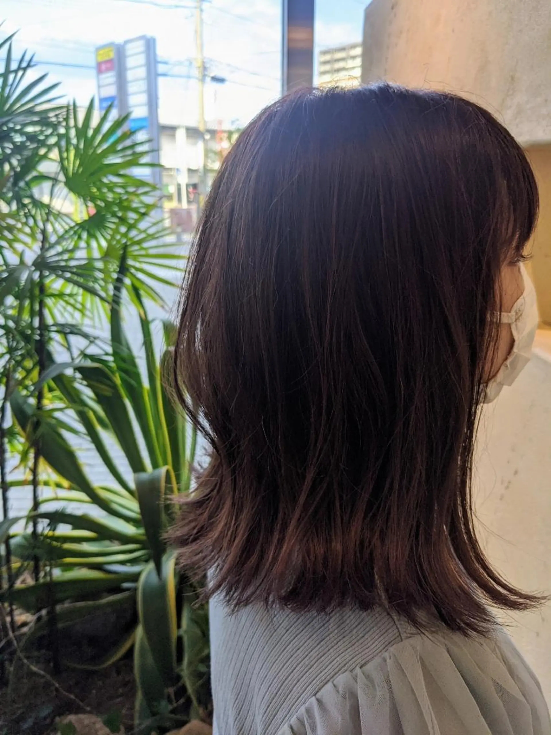 ミディアム カラー イルミナカラー 外ハネヘア ヘアカラー トリートメント 木下 峻輔/髪質改善特化のヘアスタイル