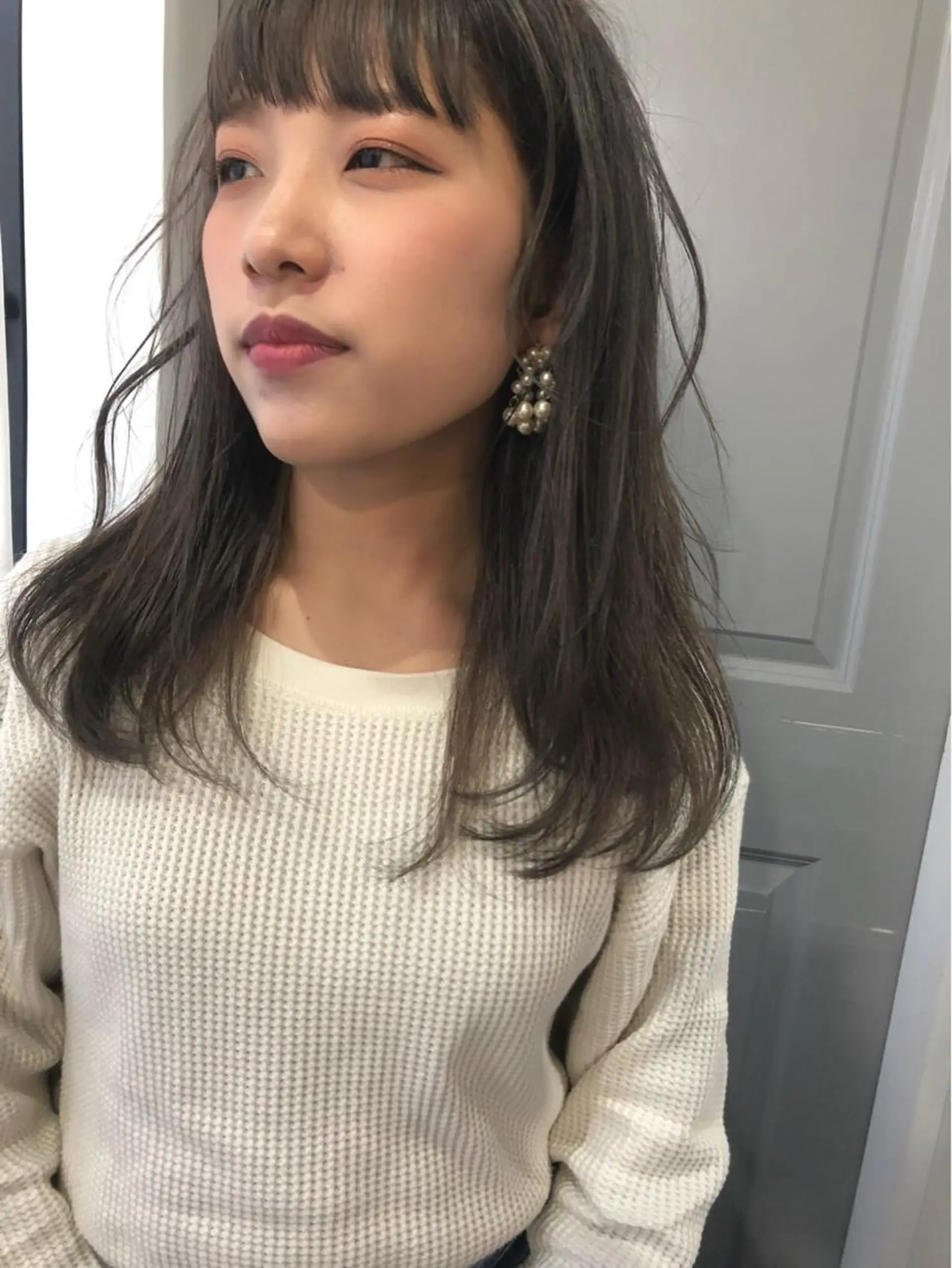 ロング カラー ベージュカラー ブリーチ ケアブリーチ グレージュ Pia hair Design Yakuin所属・Pia ツボイ ケイタのヘアスタイル