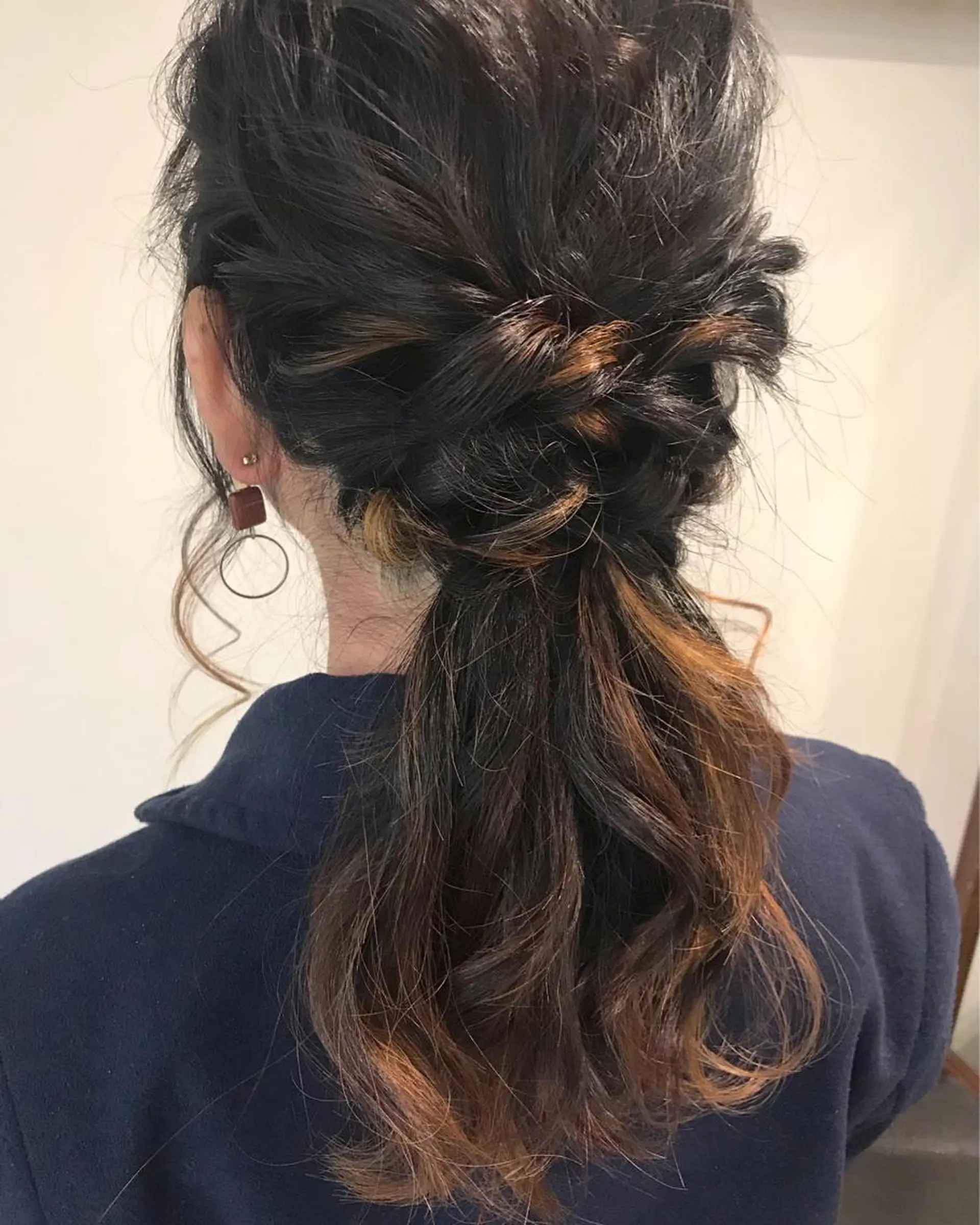 ミディアム ヘアアレンジ Click所属・クニモトハルナ ボブ/柔らかカラーのヘアスタイル