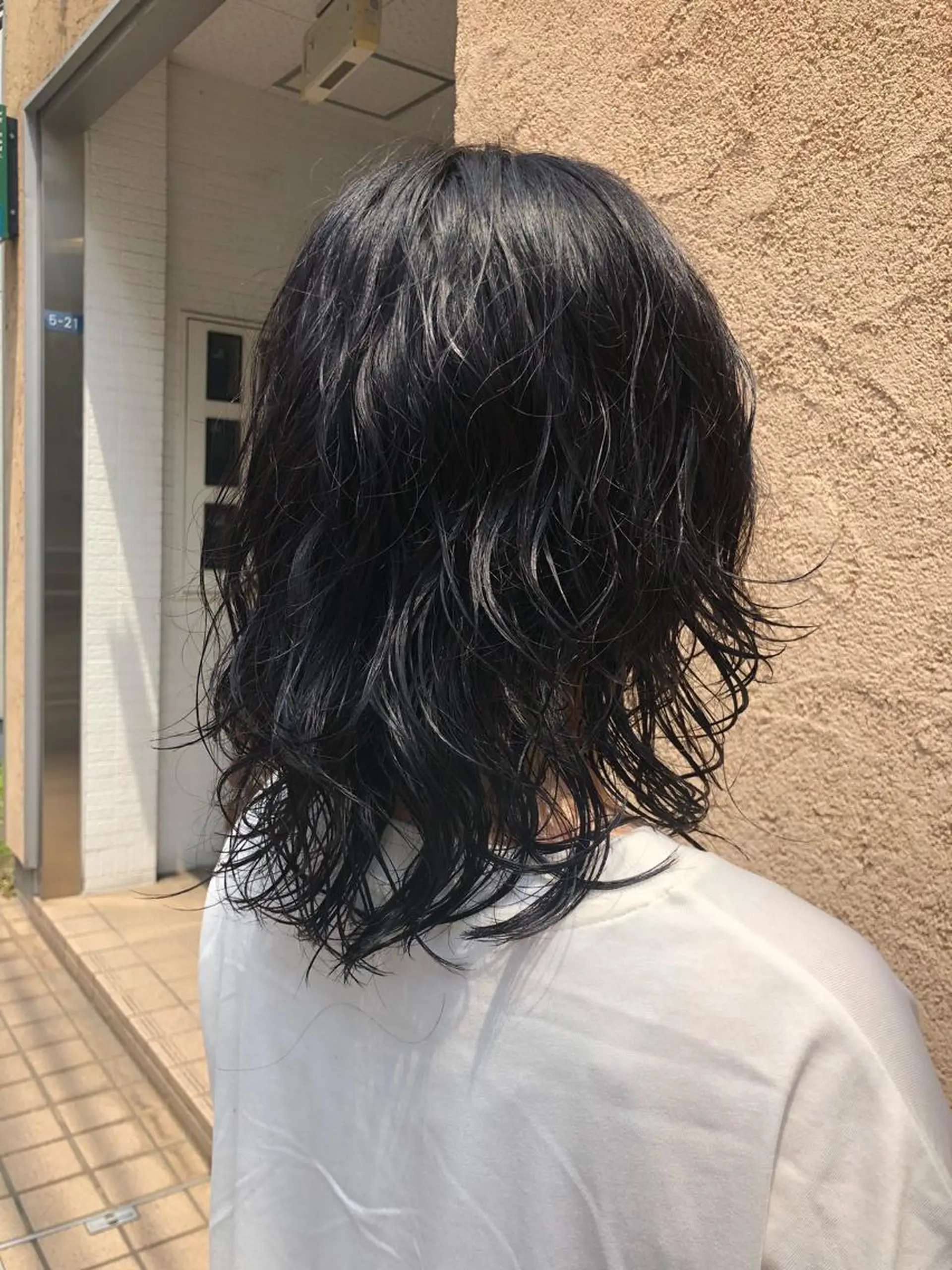 ミディアム パーマ 國次 夕貴のヘアスタイル
