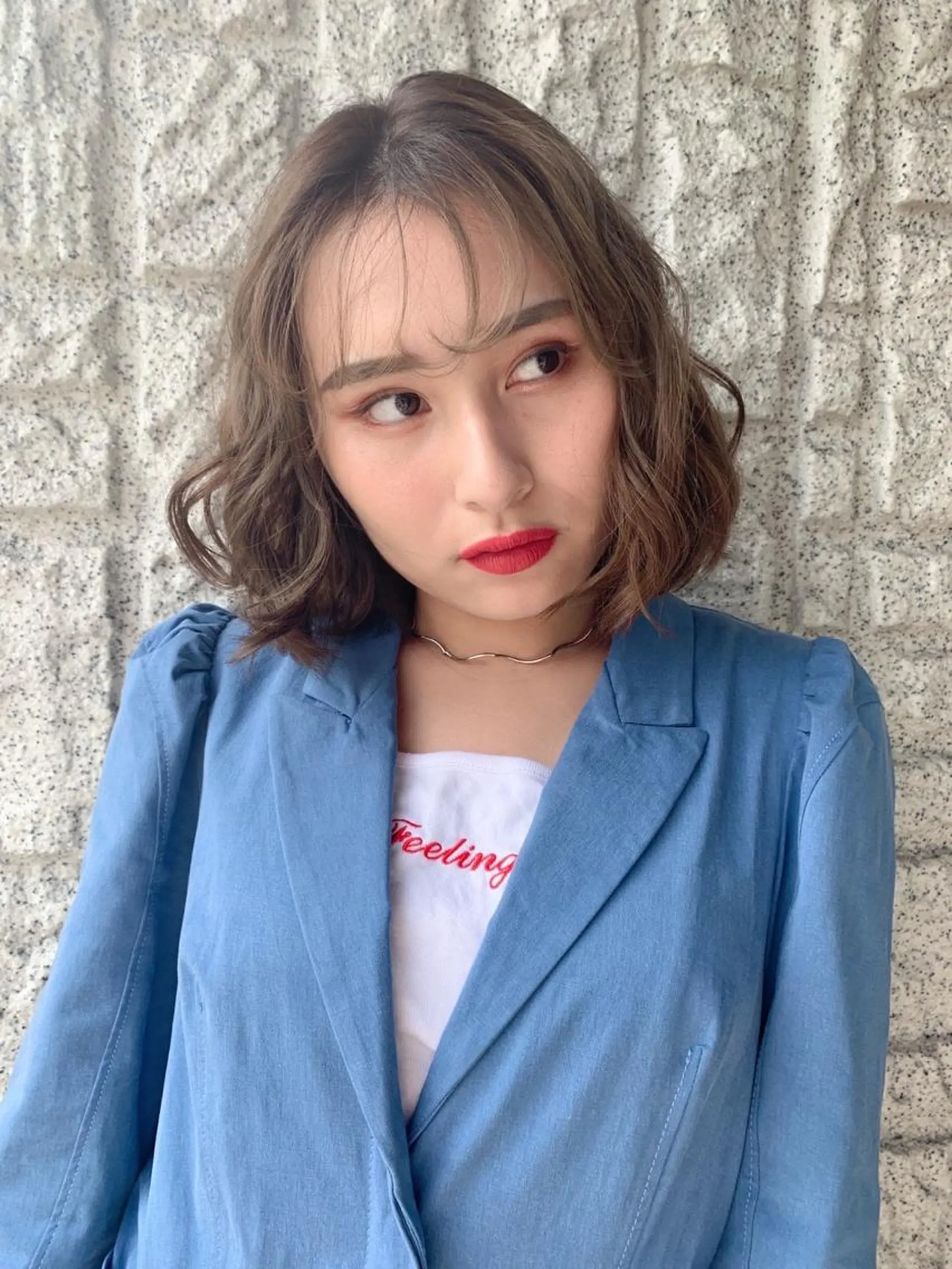 ミディアム 矢場町/栄/上前津/ 佐藤祐希のヘアスタイル