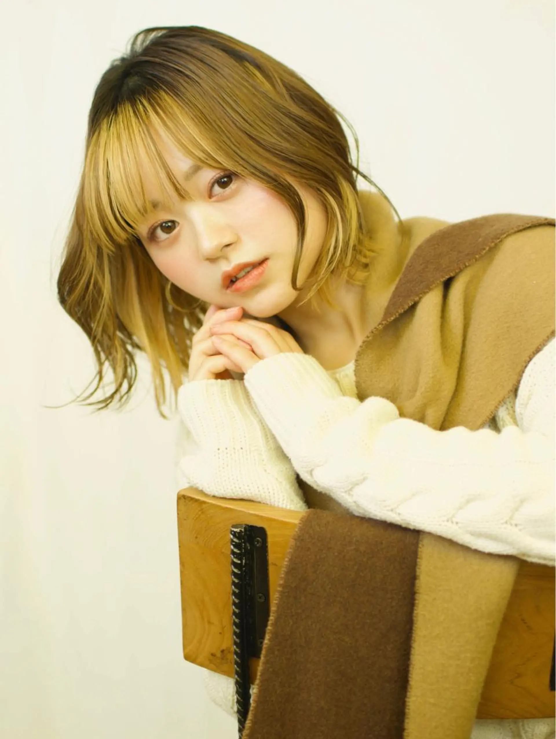 ミディアム カラー ヘアカラー トリートメント ✂︎ wakano shinpei✂︎のヘアスタイル