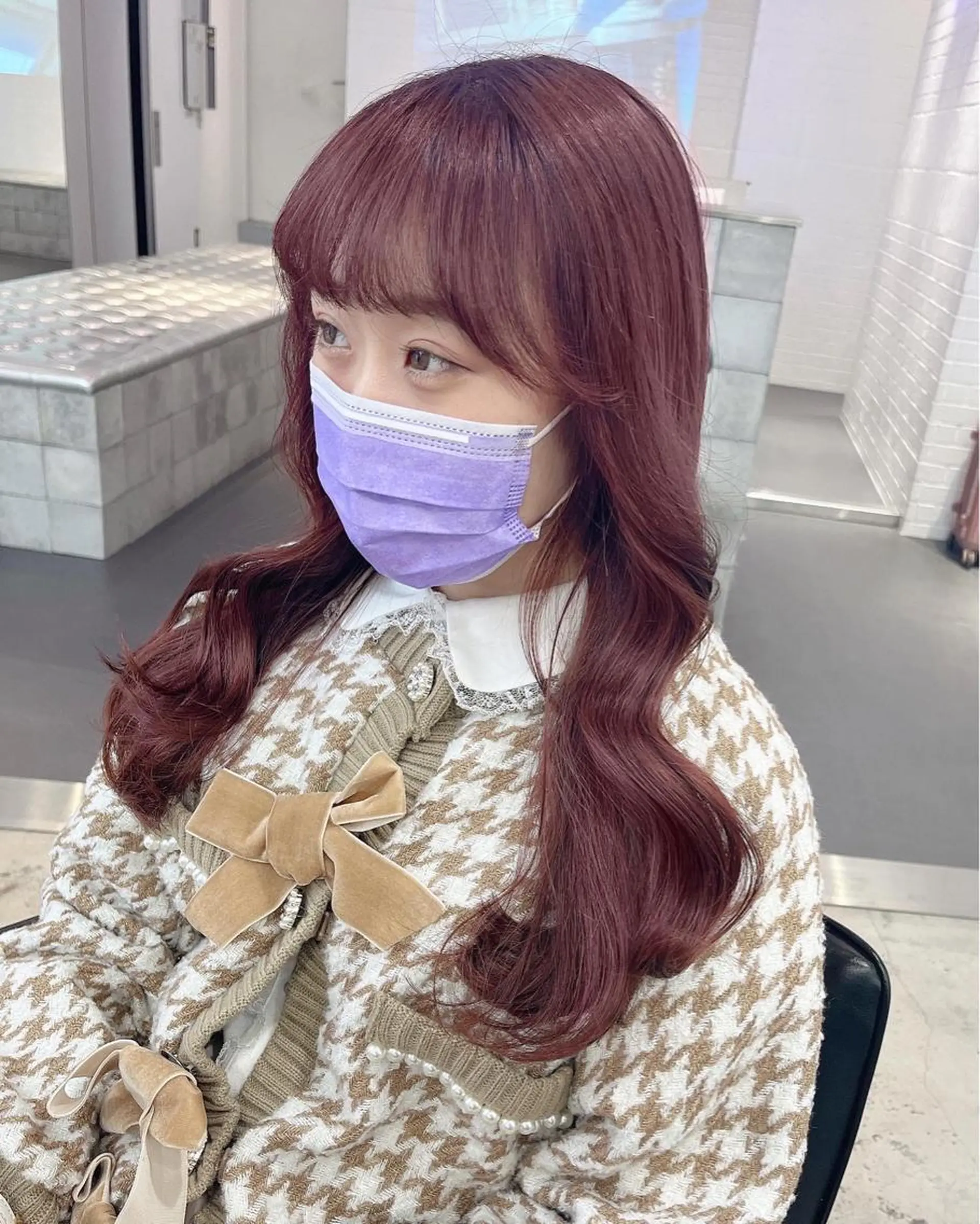 ロング カラー ブラウンカラー ピンクカラー ピンクブラウン レイヤー×グレージュ /ピンク🩷mioのヘアスタイル