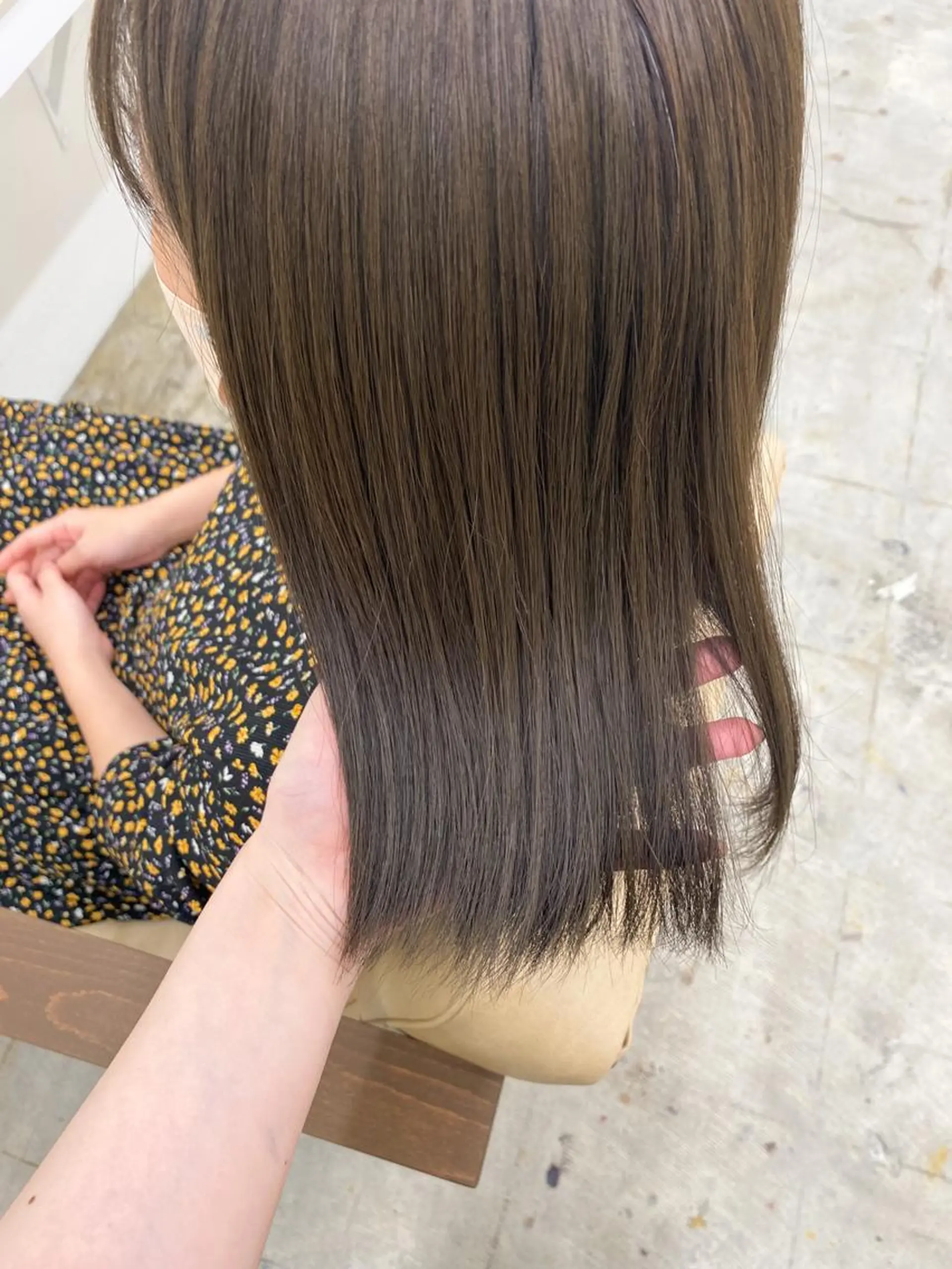 ミディアム カラー 透明感カラー オリーブカラー ヘアカラー トリートメント 🌼透明感艶カラー オリーブ🌼河村咲のヘアスタイル