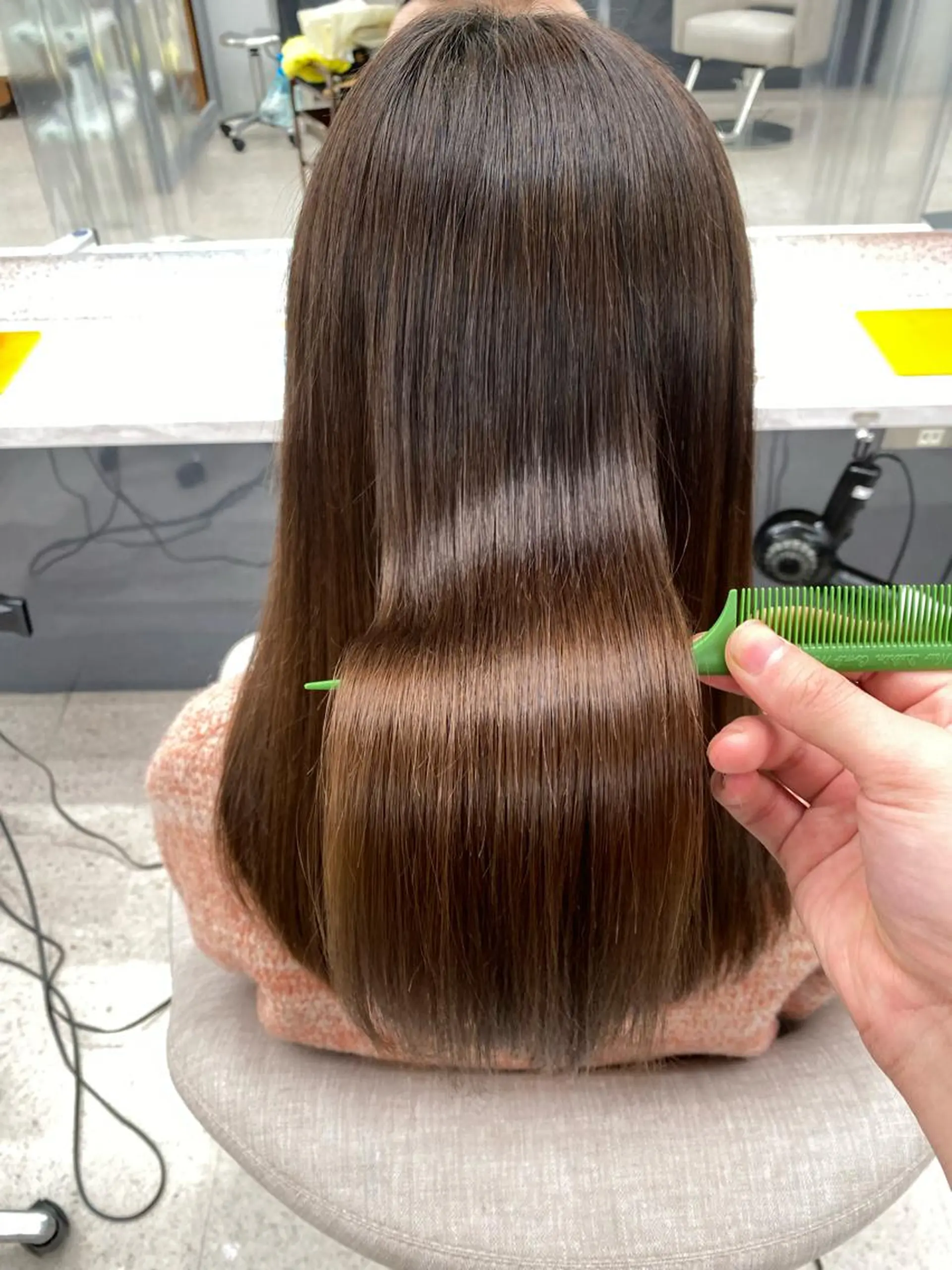 ロング 京都レイヤーカット/ 縮毛矯正/羽柴りくのヘアスタイル