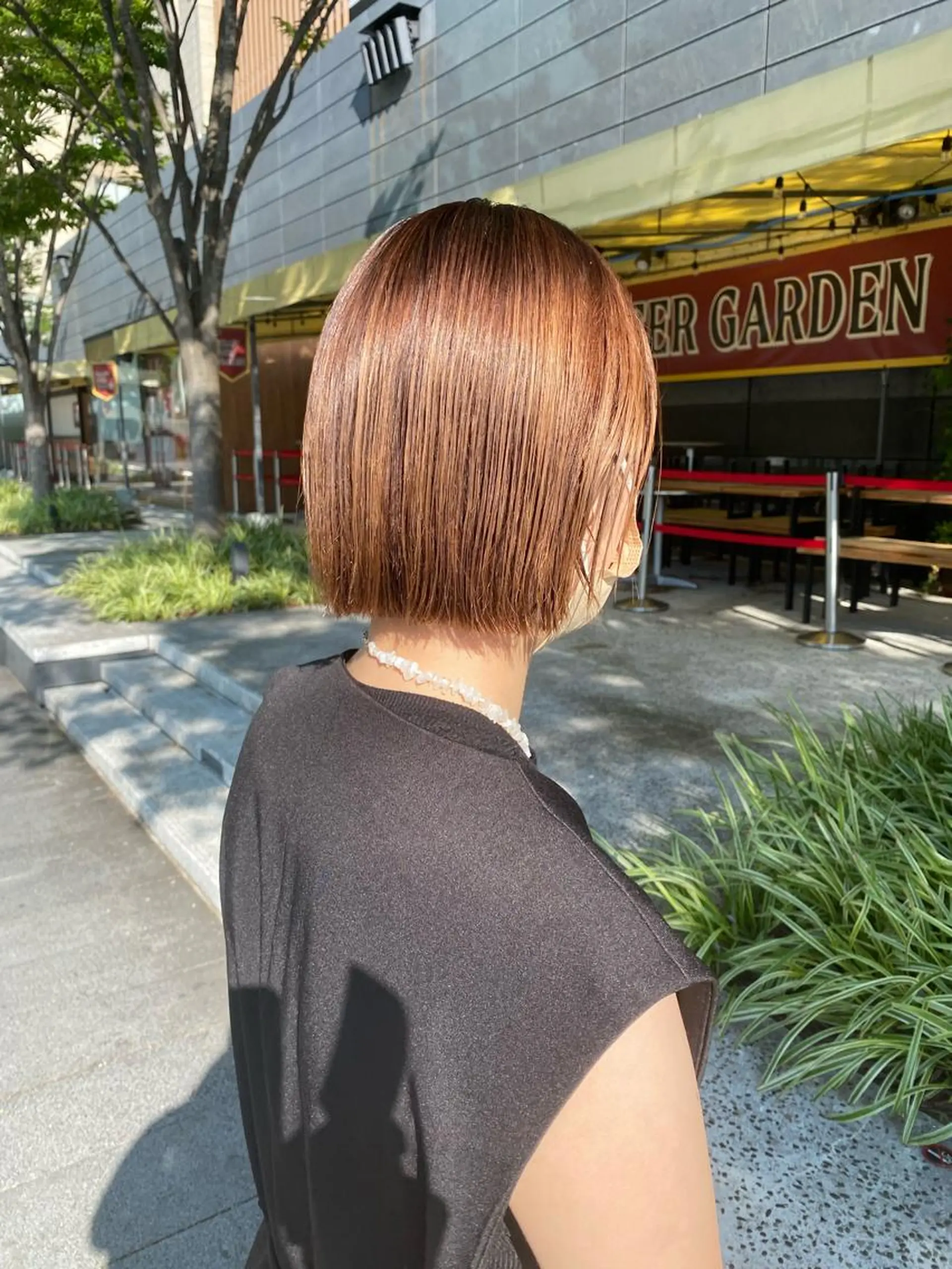 ショート カラー ヘアアレンジ ボブ 、 、のヘアスタイル