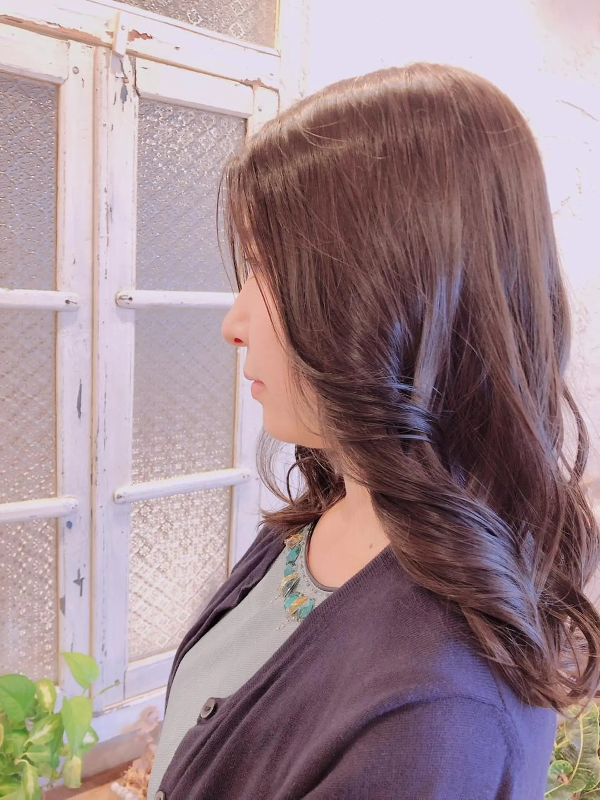 ロング カラー ブルーカラー ブルージュ salon de yu所属・サロンドユウ こはるのヘアスタイル