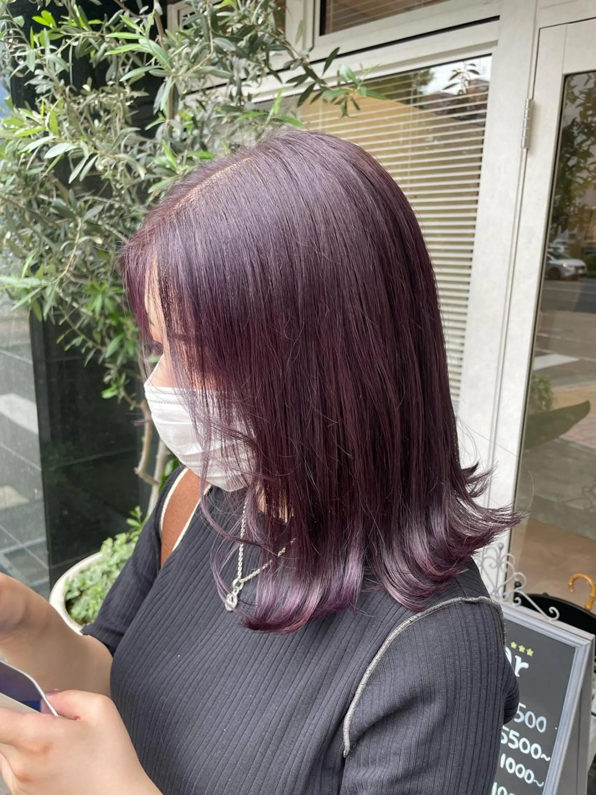 ミディアム カラー ハイトーンカラー トリートメント カット ヘアカラー トリートメント 髪質改善🌱 高橋みなみのヘアスタイル