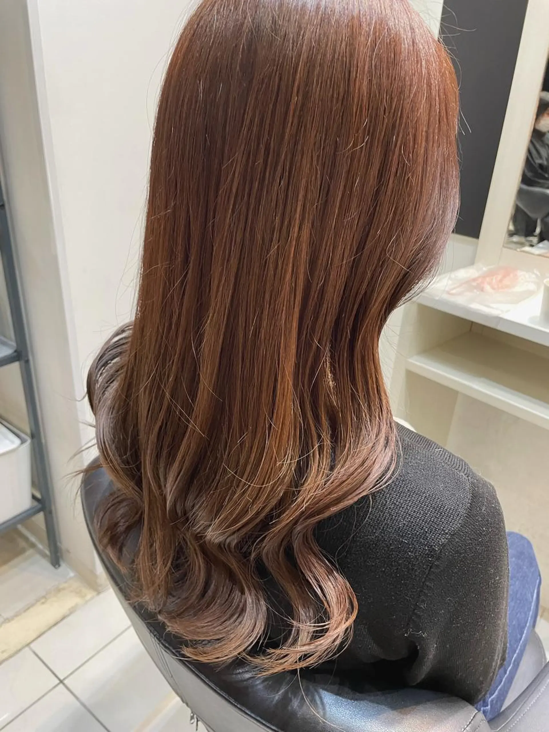 ロング カラー ベージュカラー ピンクカラー ピンクベージュ 女性リピ90%🍨 🩷佐藤みずきのヘアスタイル